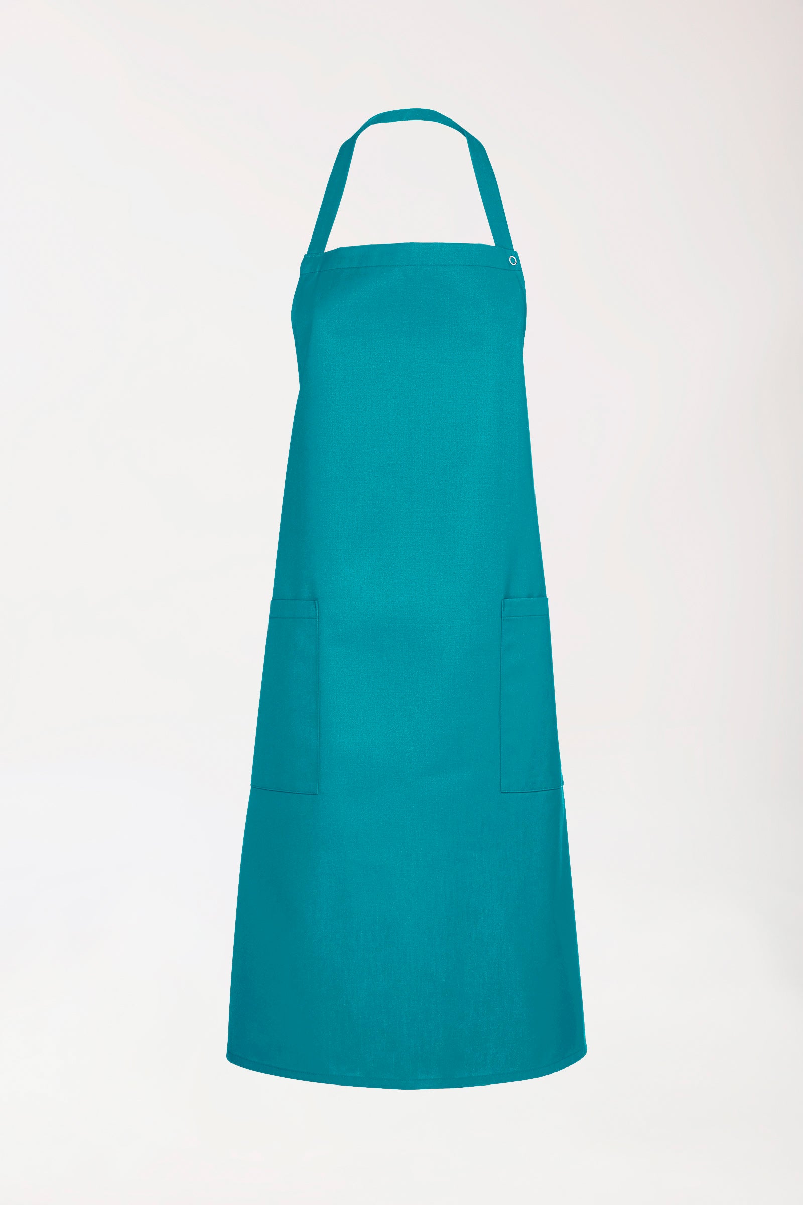 Gastro Latzschürze Unisex - Einheitsgröße petrol, Vorderansicht