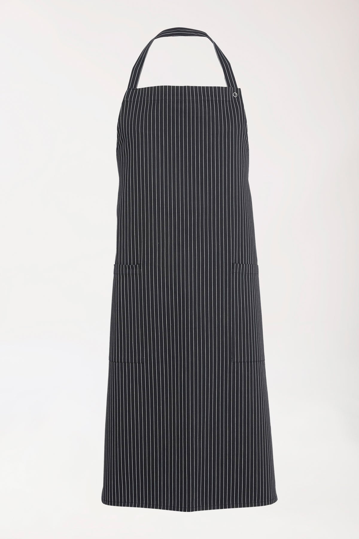 Gastro Latzschürze Unisex - Einheitsgröße schwarz/weiß