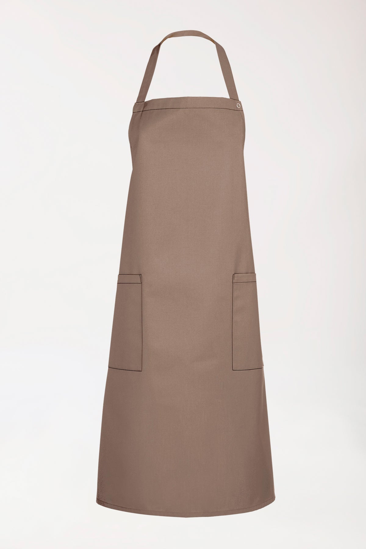 Gastro Latzschürze Unisex - Einheitsgröße taupe