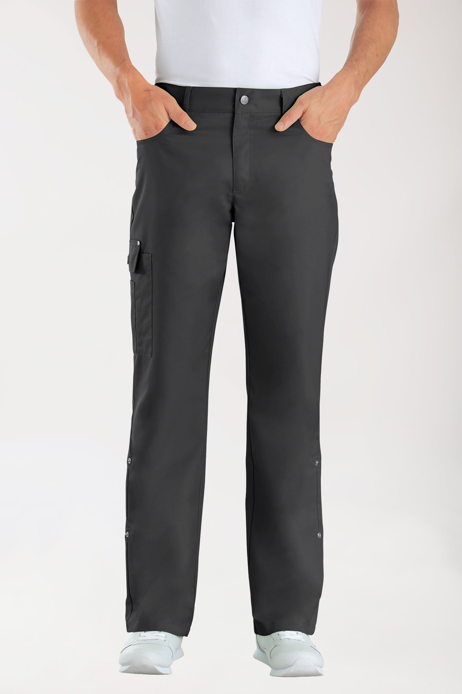 JUST STRONG Hose Unisex - Teilgummibund anthrazit, Vorderansicht