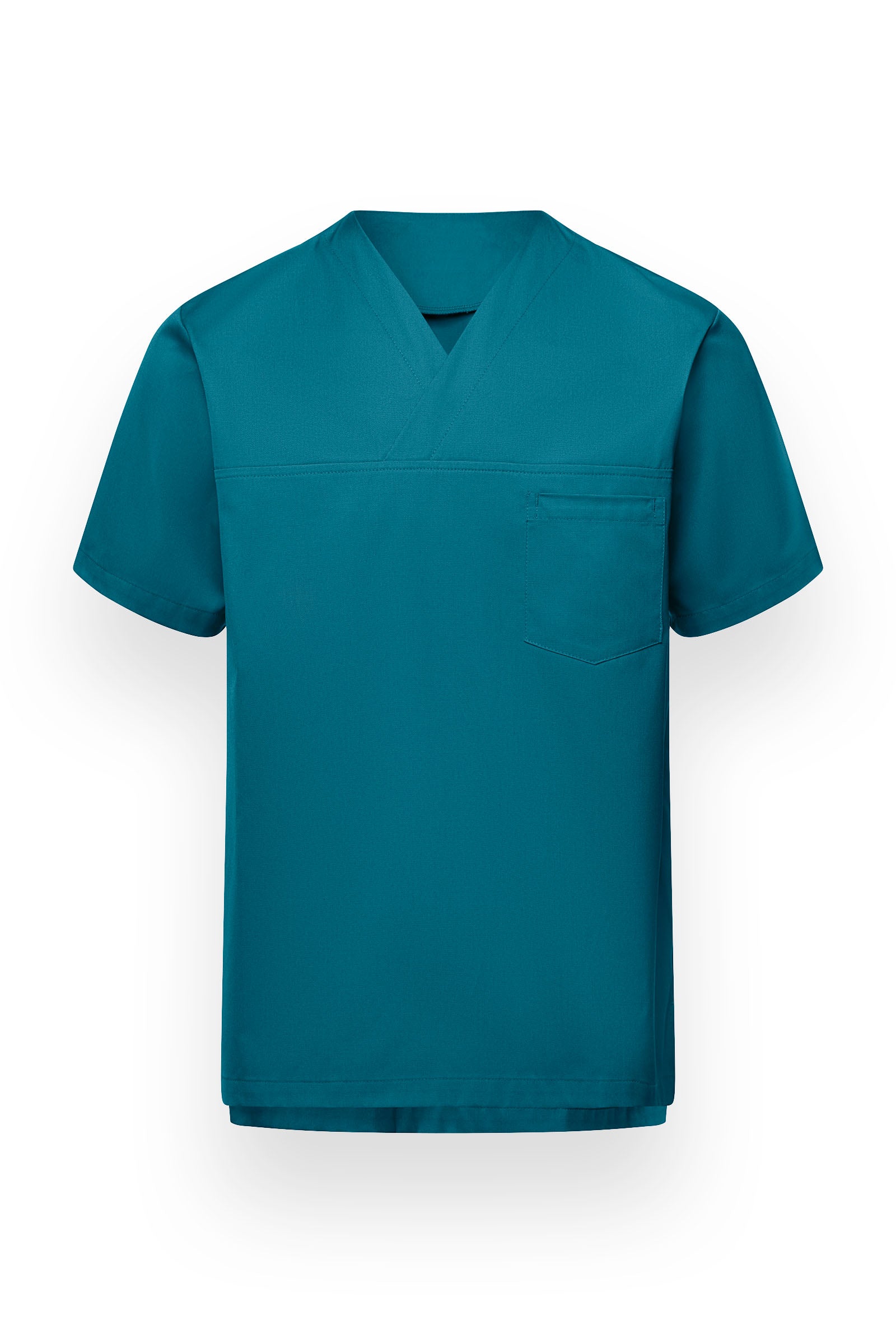 Schlupfkasack Unisex - V-Ausschnitt petrol, Vorderansicht