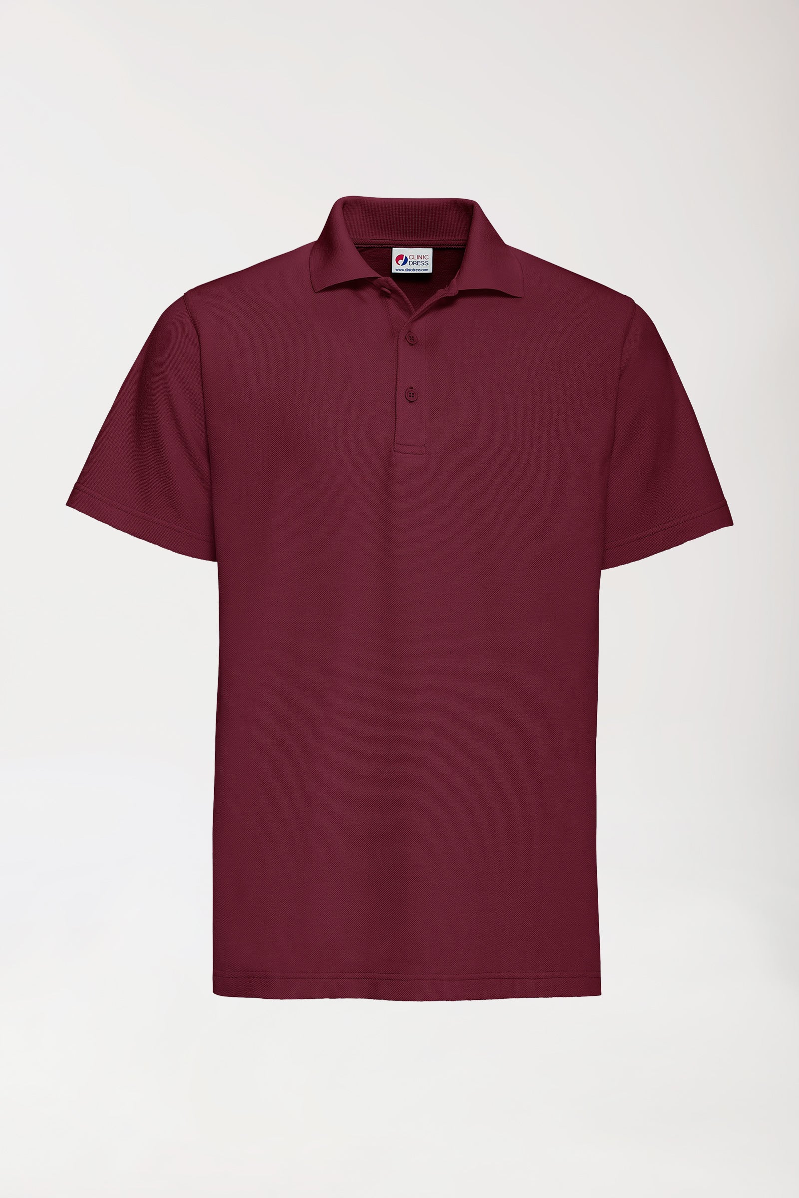 CORE Shirt Unisex - Polokragen bordeaux, Vorderansicht