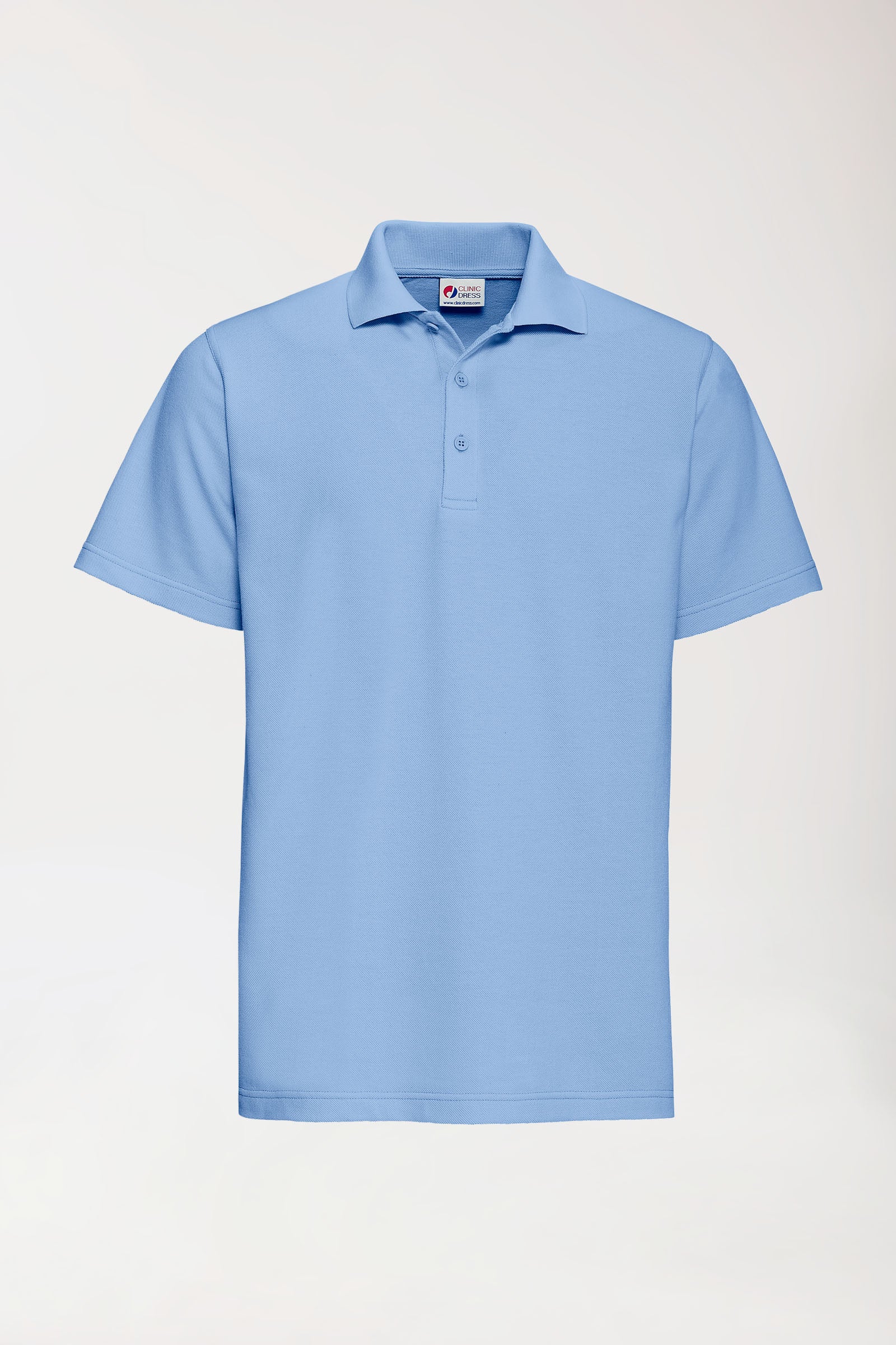 CORE Shirt Unisex - Polokragen himmelblau, Vorderansicht
