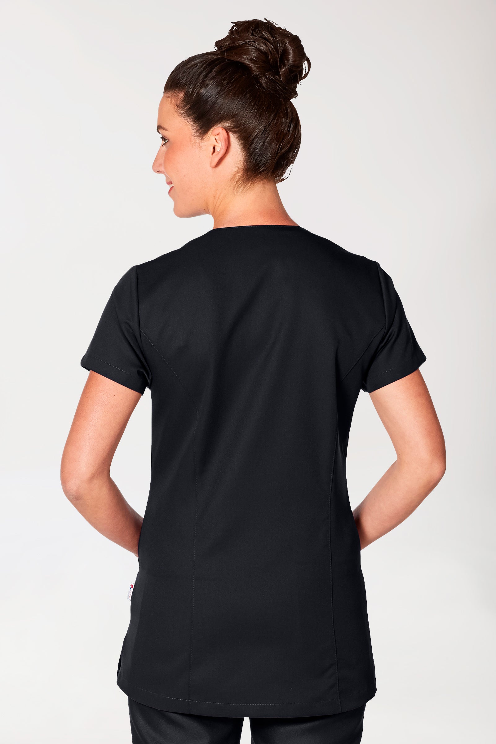 GREEN Kasack Damen - geknöpft schwarz