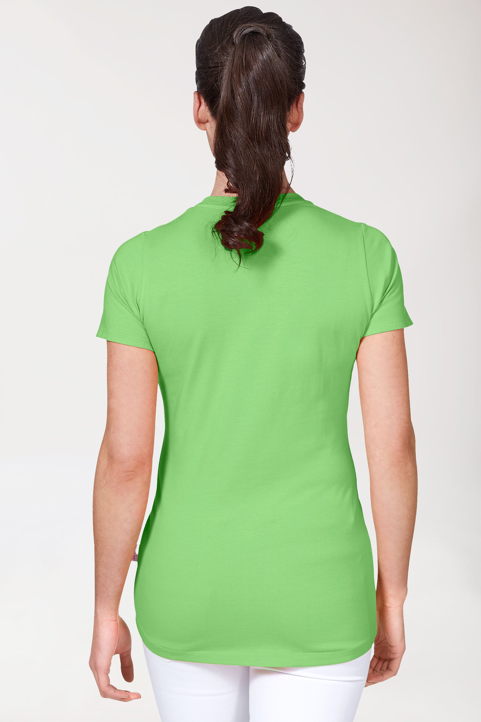 CORE Shirt Damen - Rundhals apfelgrün, Rückansicht 