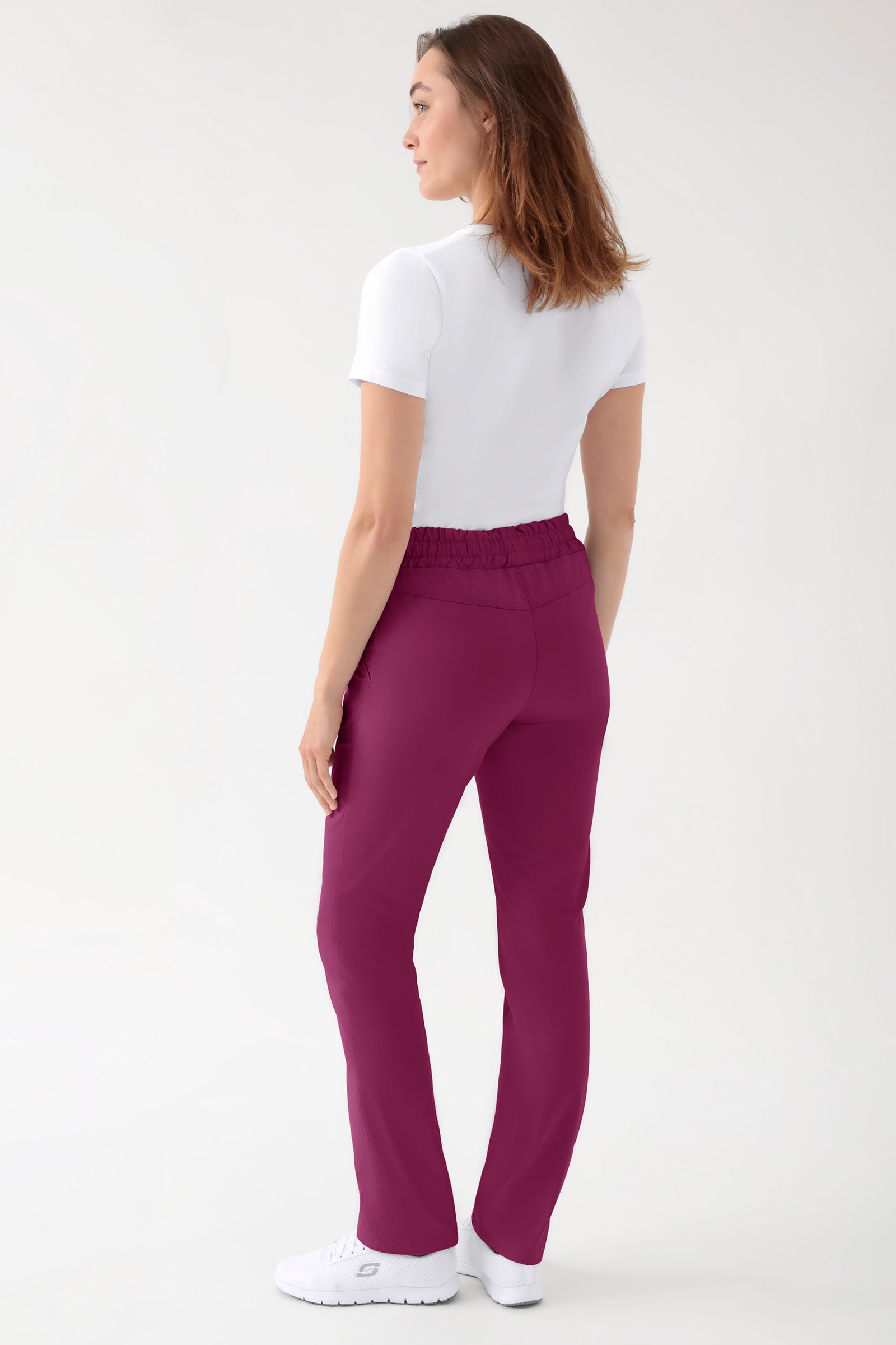 CORE Hose Unisex - hoher Bund berry, Rückansicht 