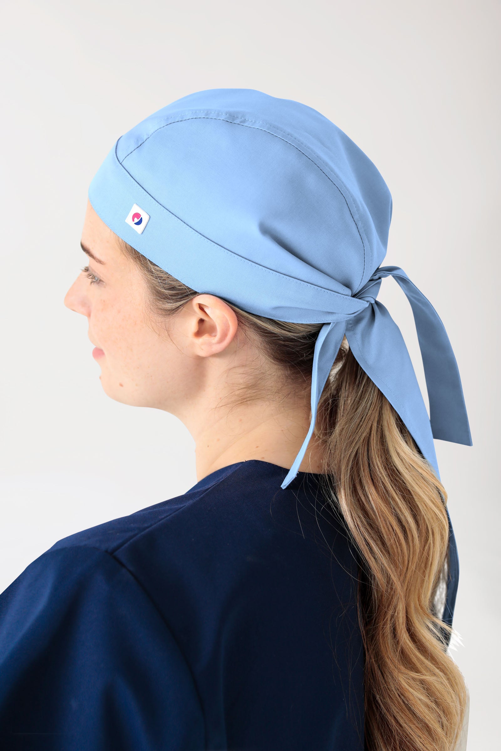 JUST STRONG Bandana Kopftuch Unisex himmelblau, Rückansicht 