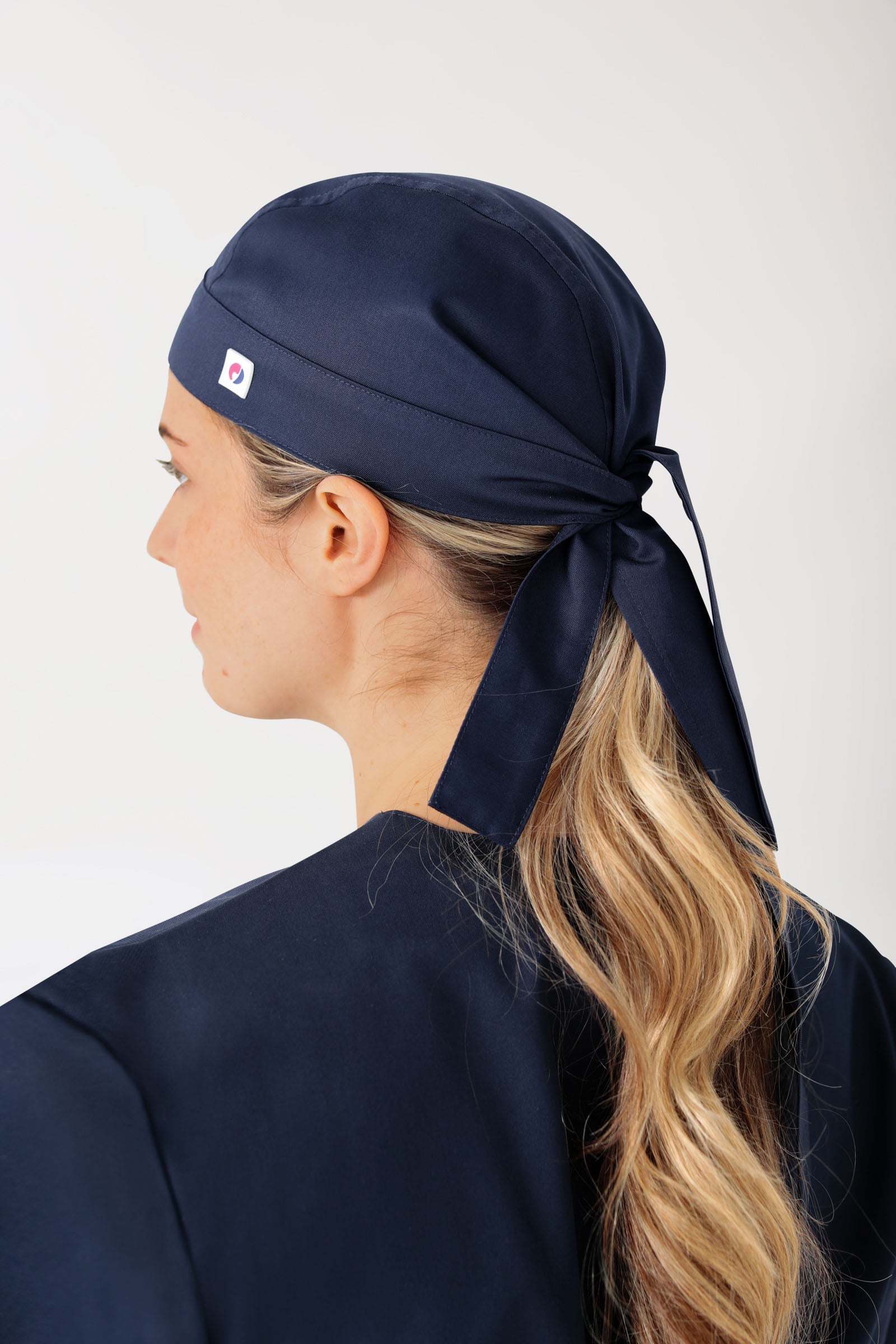 JUST STRONG Bandana Kopftuch Unisex navy, Rückansicht 