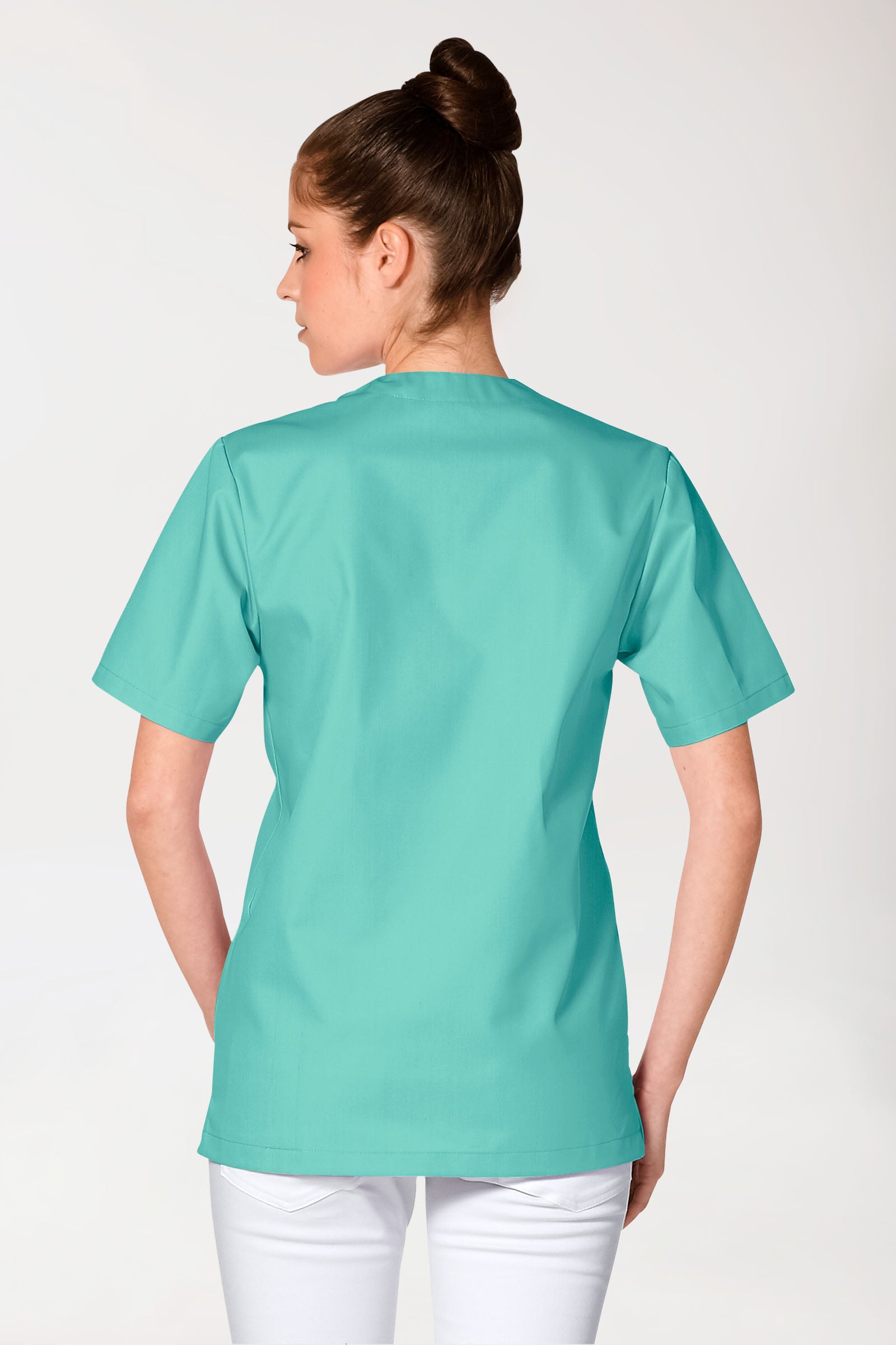 JUST STRONG Schlupfkasack Unisex - V-Ausschnitt aqua green