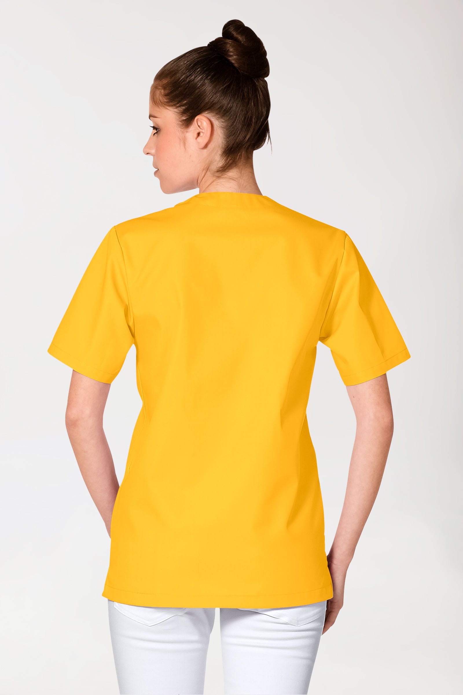 JUST STRONG Schlupfkasack Unisex - V-Ausschnitt sonnengelb