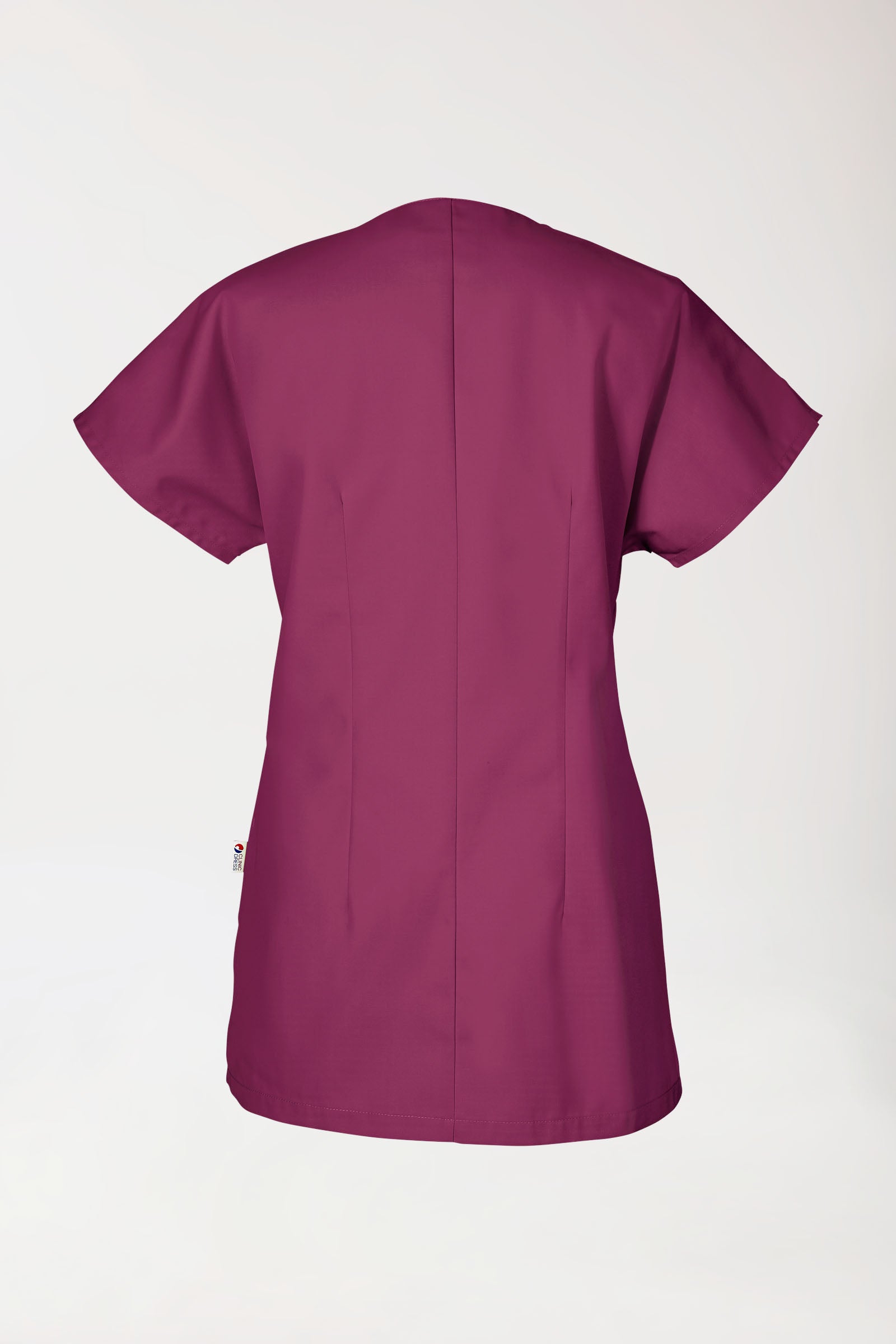 JUST STRONG Kasack Damen - durchgeknöpft berry, Rückansicht 