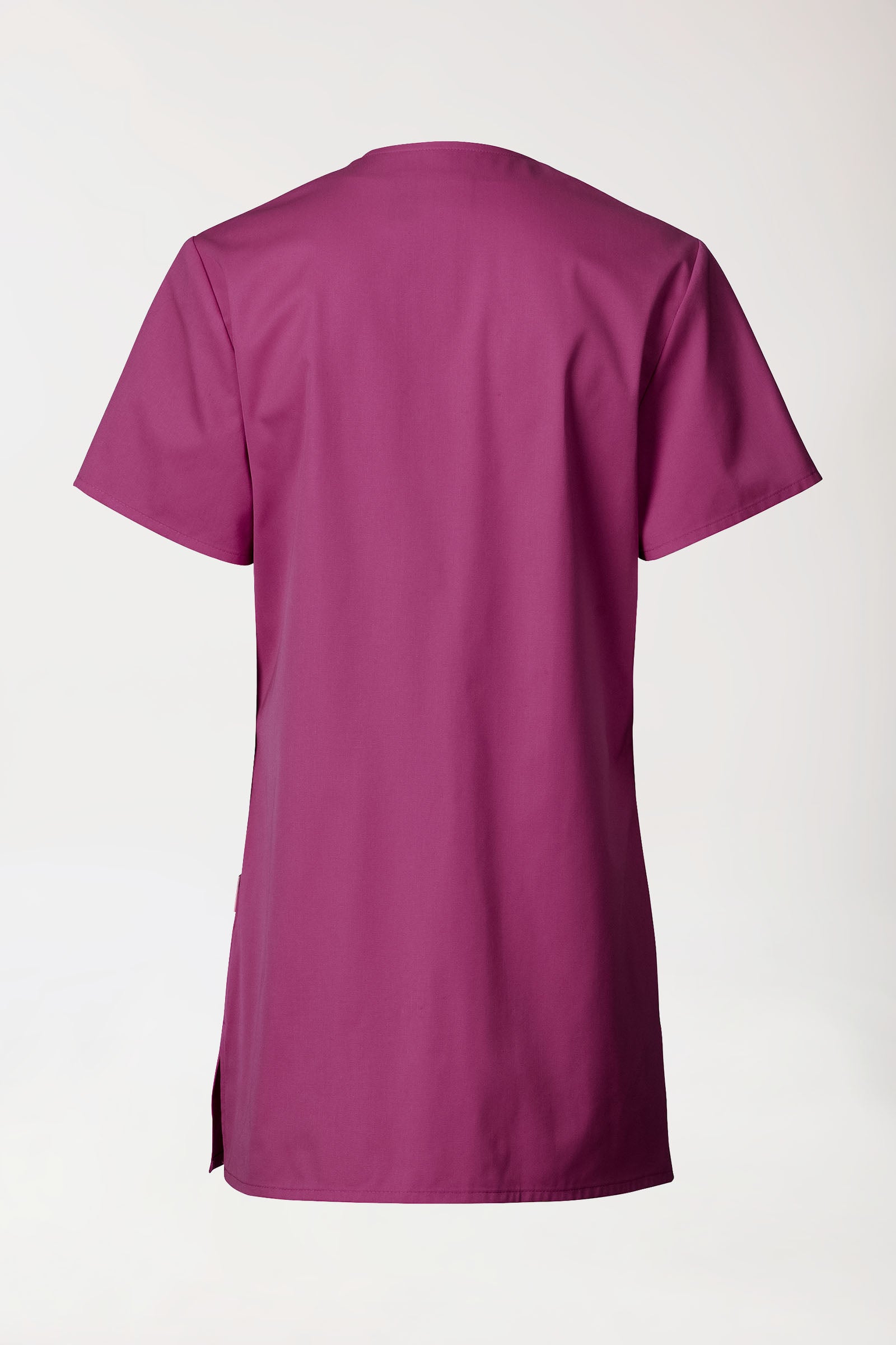 Beauty Kasack Damen - durchgeknöpft berry