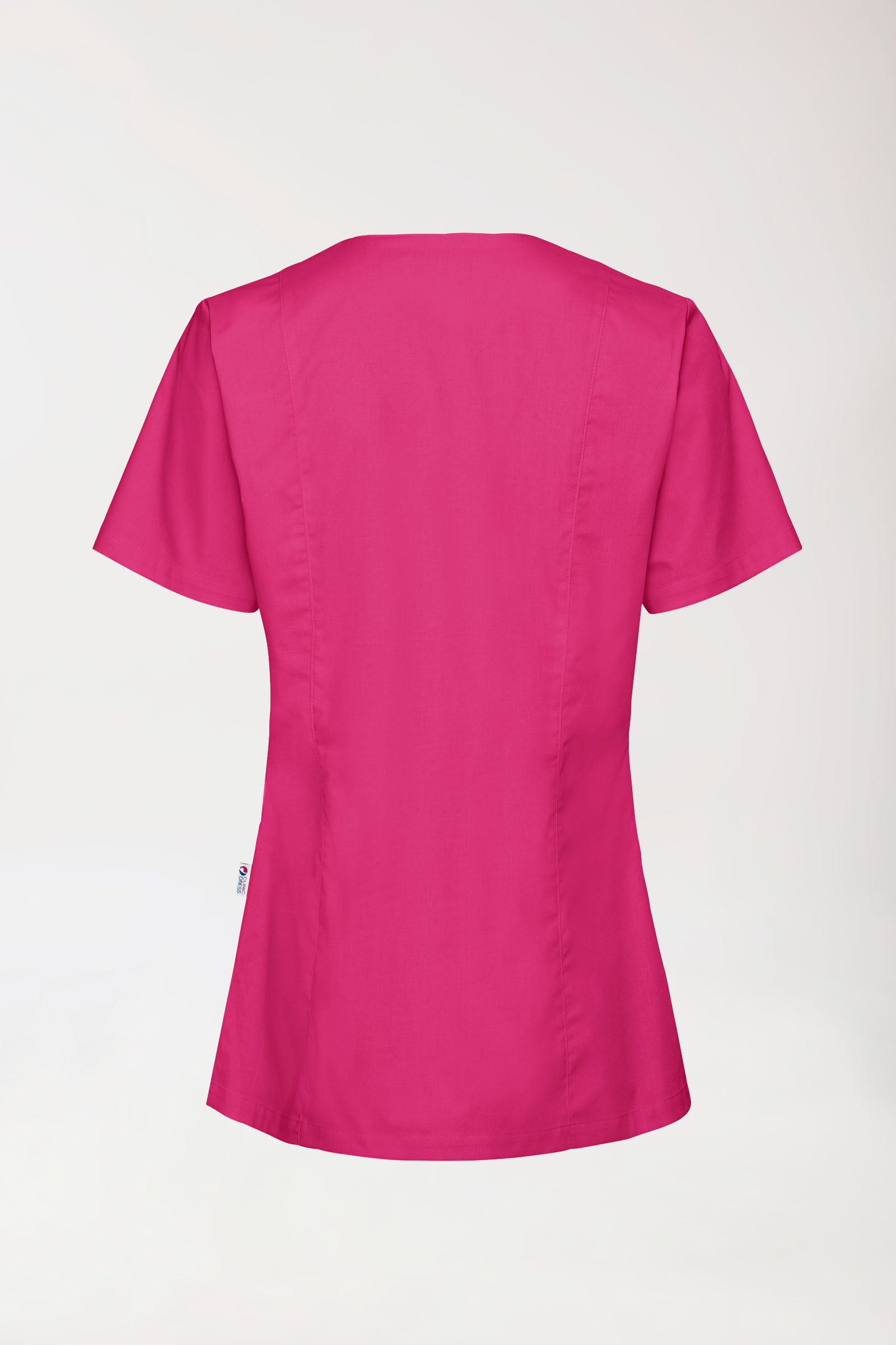 Stretch Kasack Damen - durchgeknöpft pink