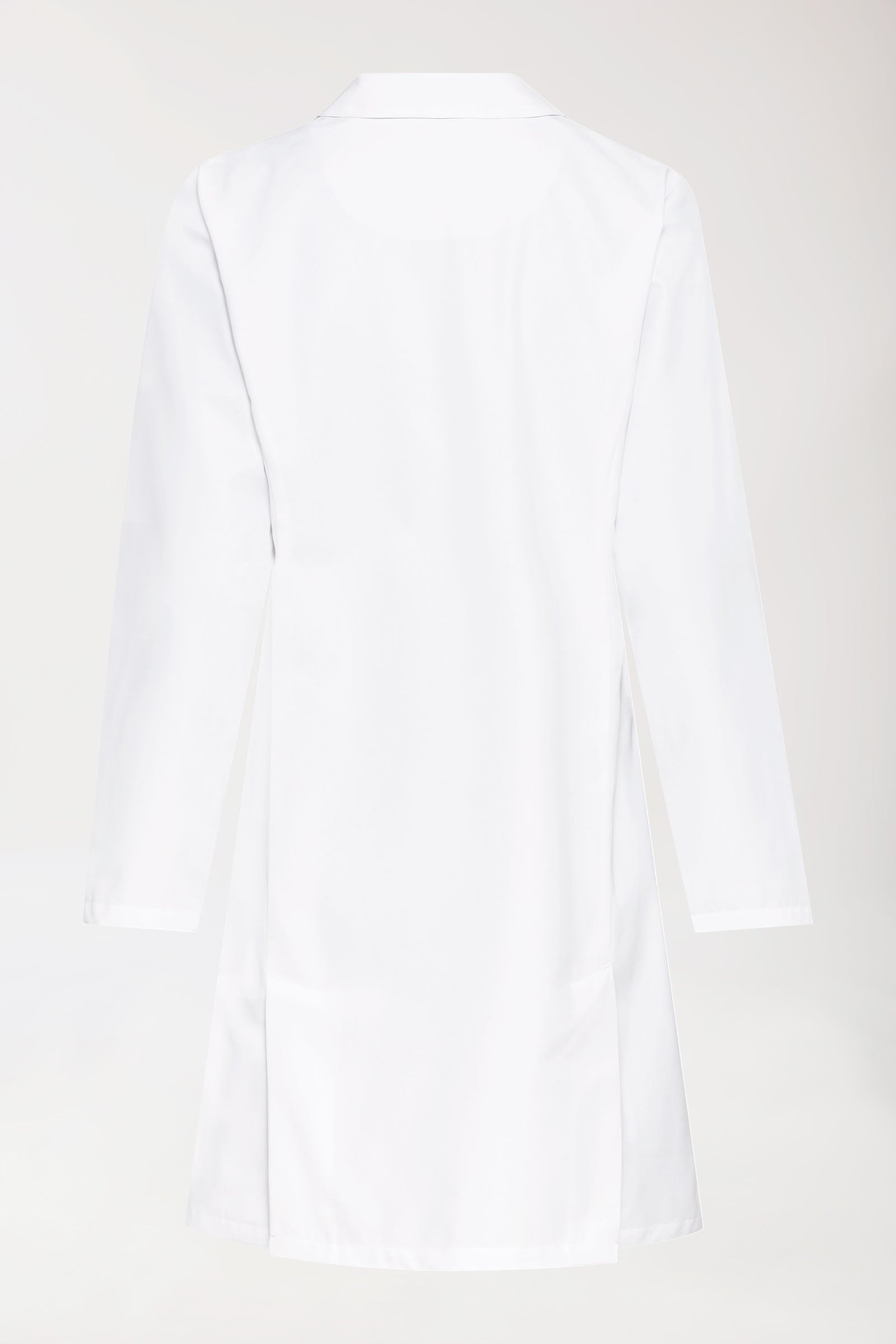 Mantel Damen - Reverskragen weiß, Rückansicht 