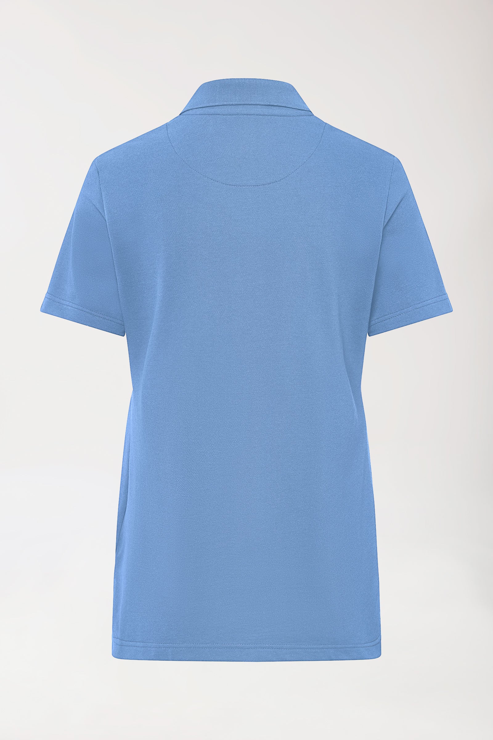 CORE Shirt Damen - Polokragen himmelblau, Rückansicht 