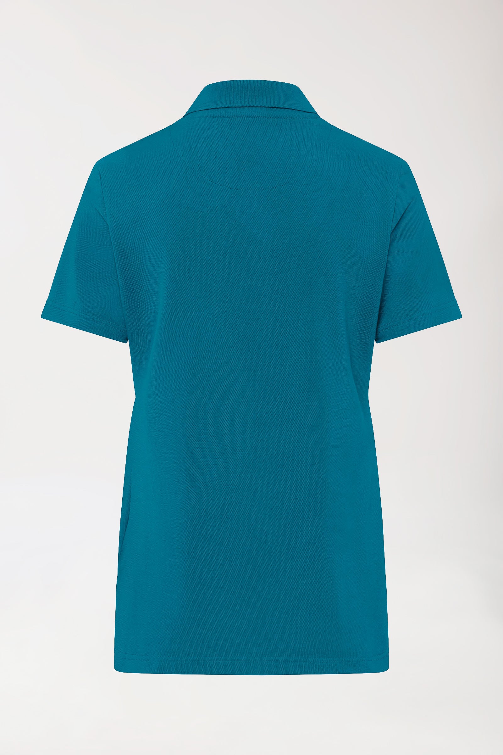 CORE Shirt Damen - Polokragen petrol, Rückansicht 