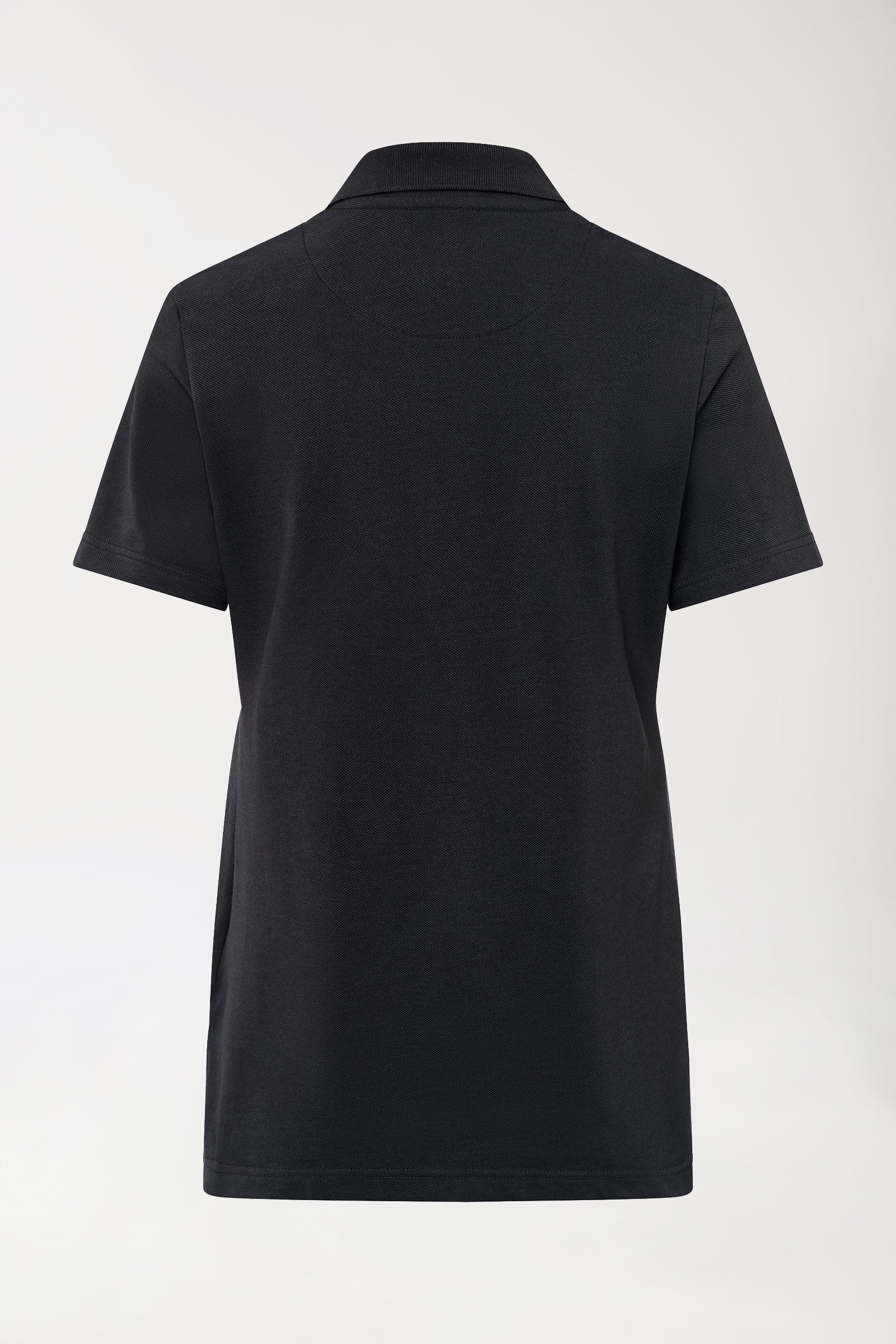 CORE Shirt Damen - Polokragen schwarz, Rückansicht 