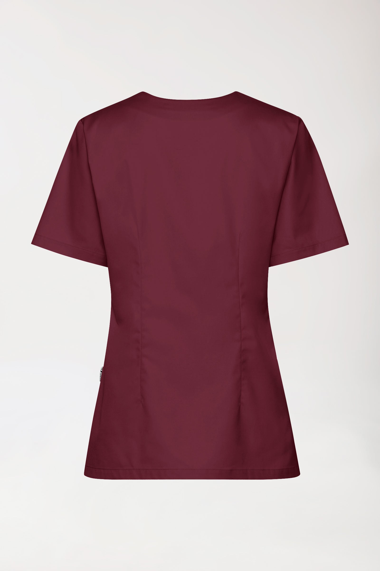 CORE Schlupfkasack Damen - 5er-Pack - Herzausschnitt bordeaux, Rückansicht 