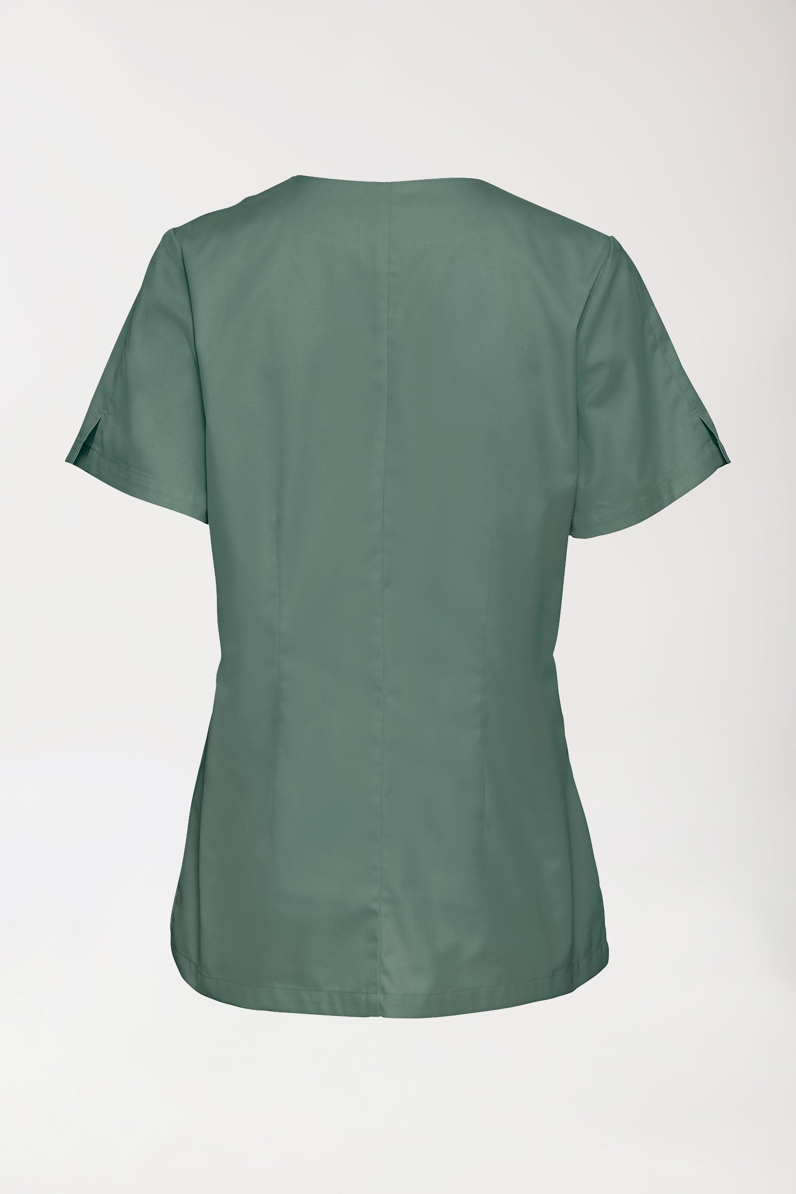 CORE Schlupfkasack Damen curved fit - mit Druckknöpfen dunkelgrün