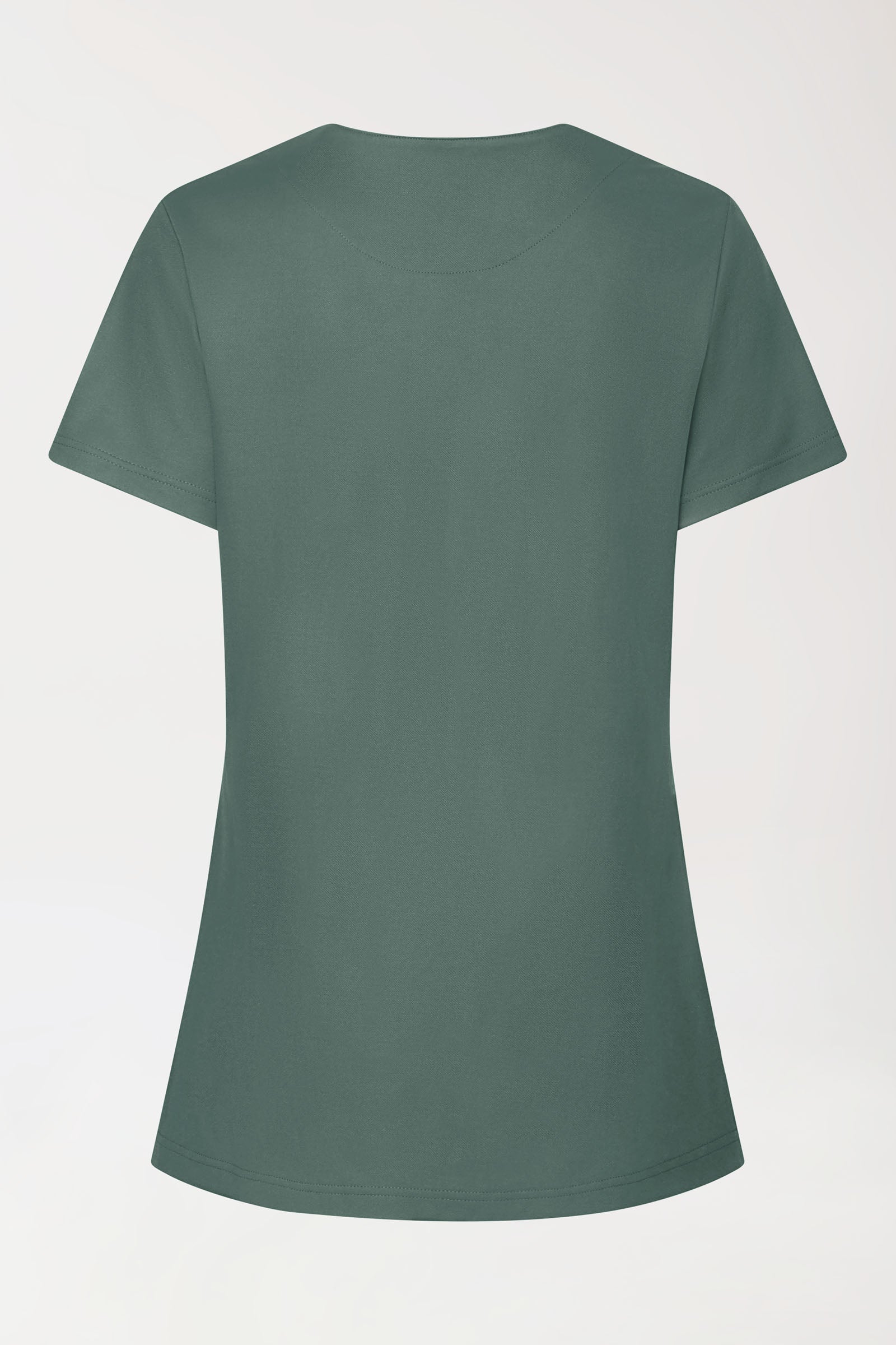 COMFY FLEX Stretch Schlupfkasack Damen - mit Druckknöpfen dunkelgrün