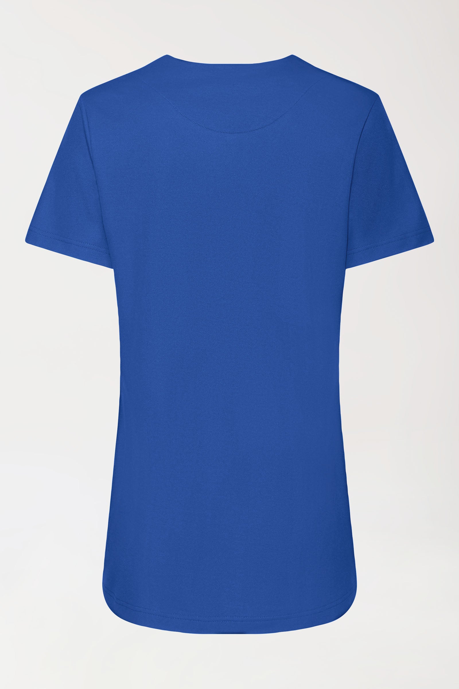 COMFY FLEX Stretch Schlupfkasack Damen - Herzausschnitt königsblau, Rückansicht 