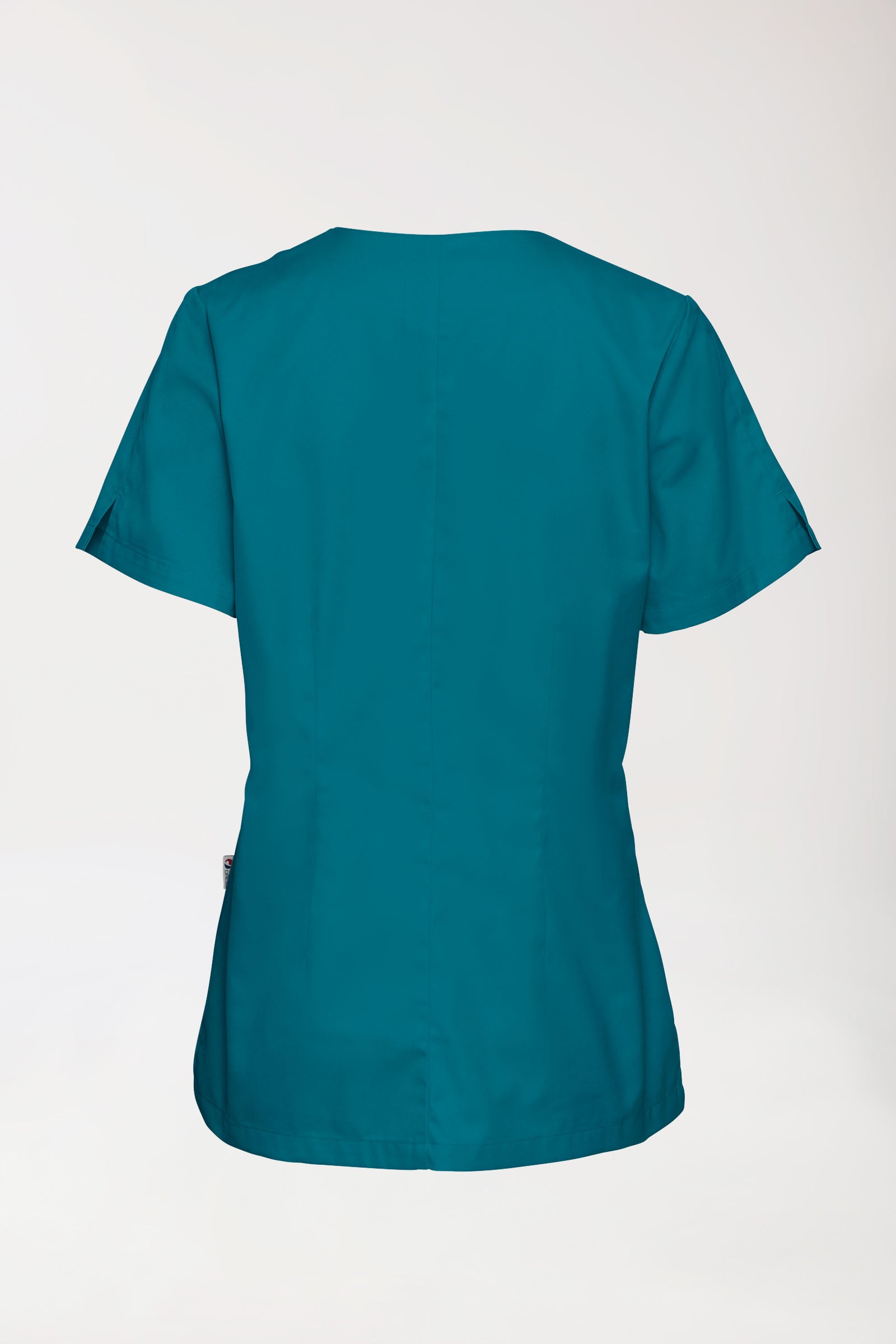 CORE Schlupfkasack Damen curved fit - mit Druckknöpfen petrol