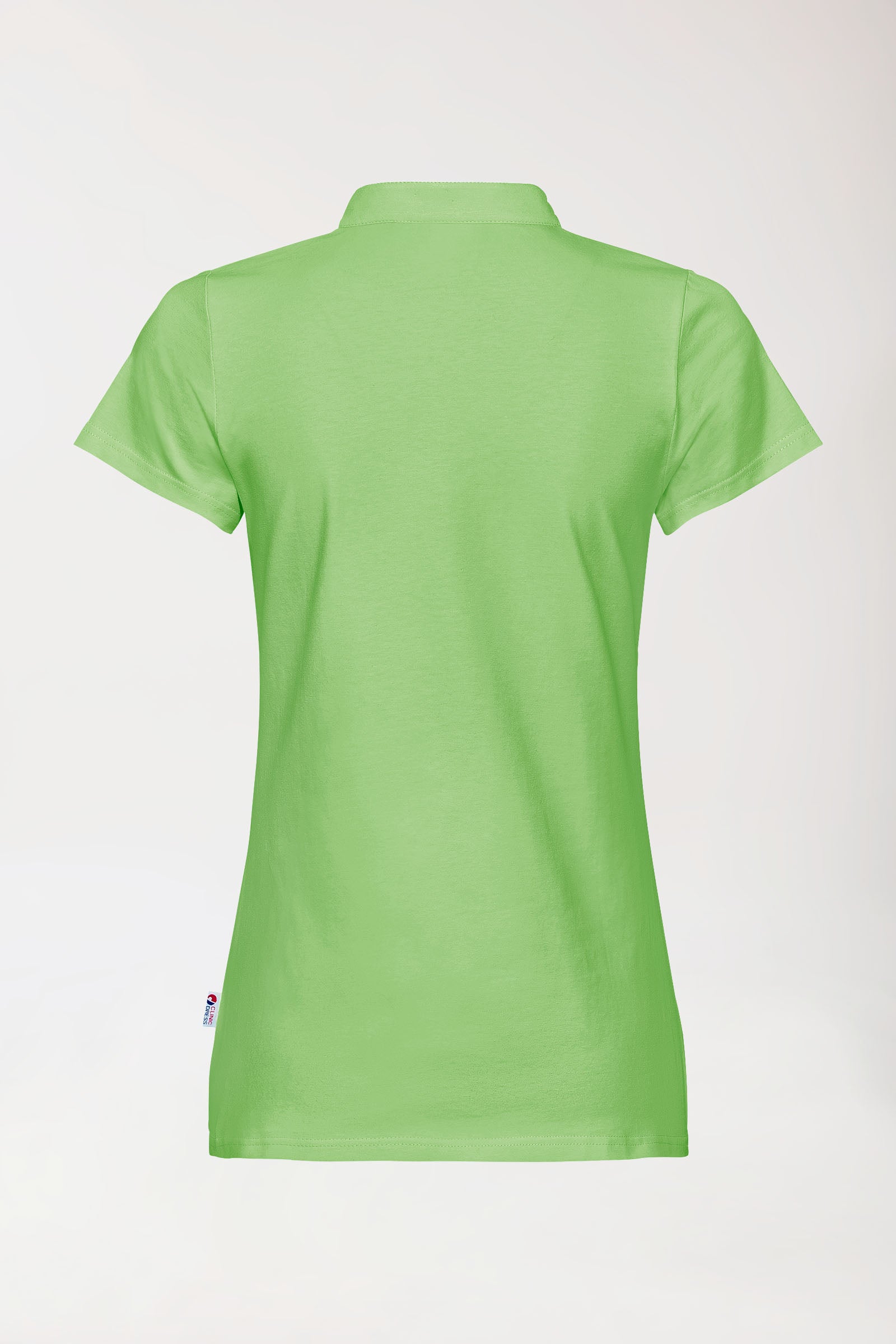 Stretch Shirt Damen - Stehkragen apfelgrün