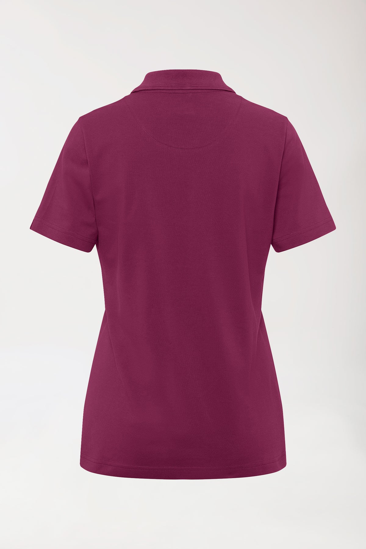 COMFY FLEX Stretch Shirt Damen - Polokragen berry, Rückansicht 