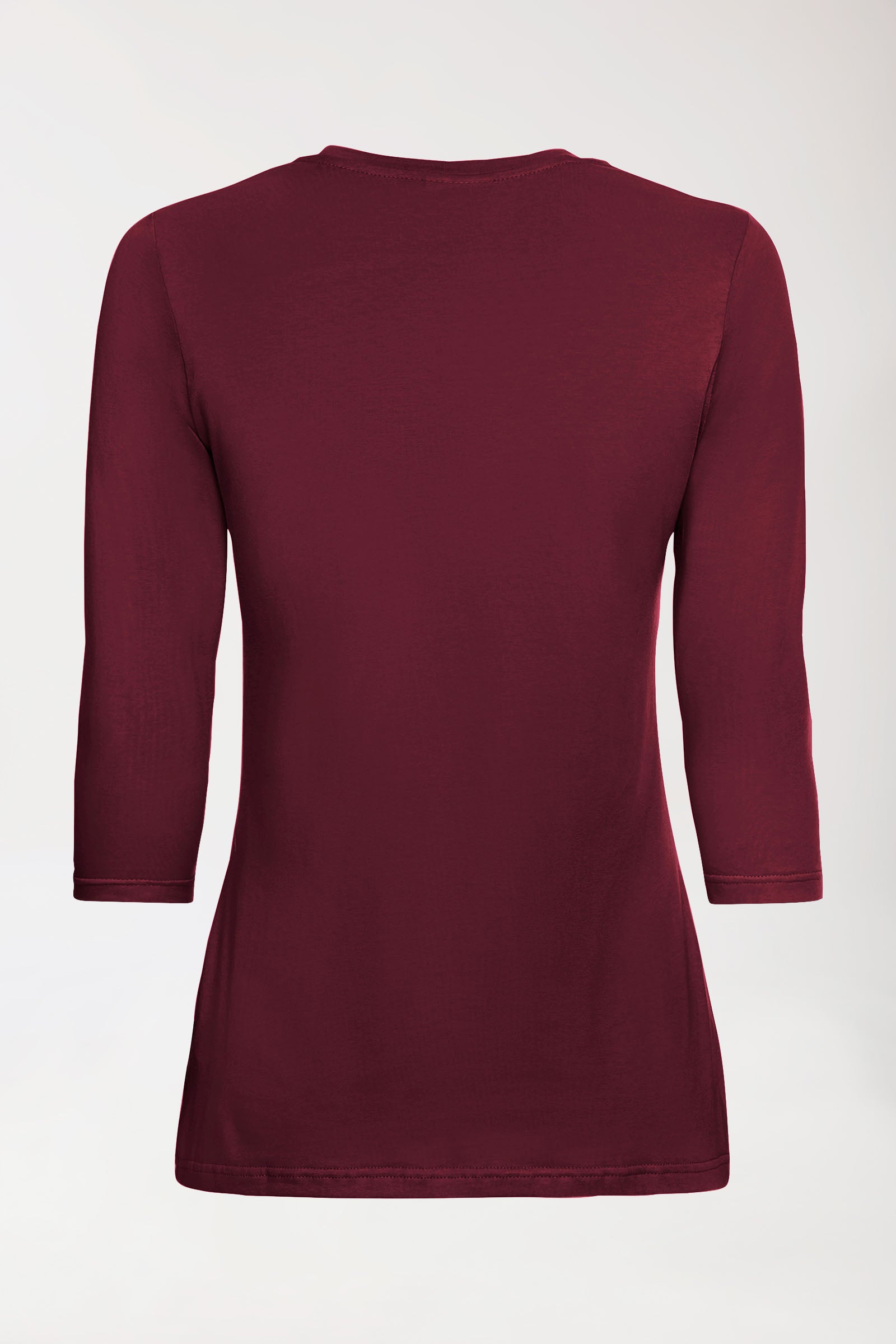 CORE Shirt Damen - 3/4 Arm bordeaux