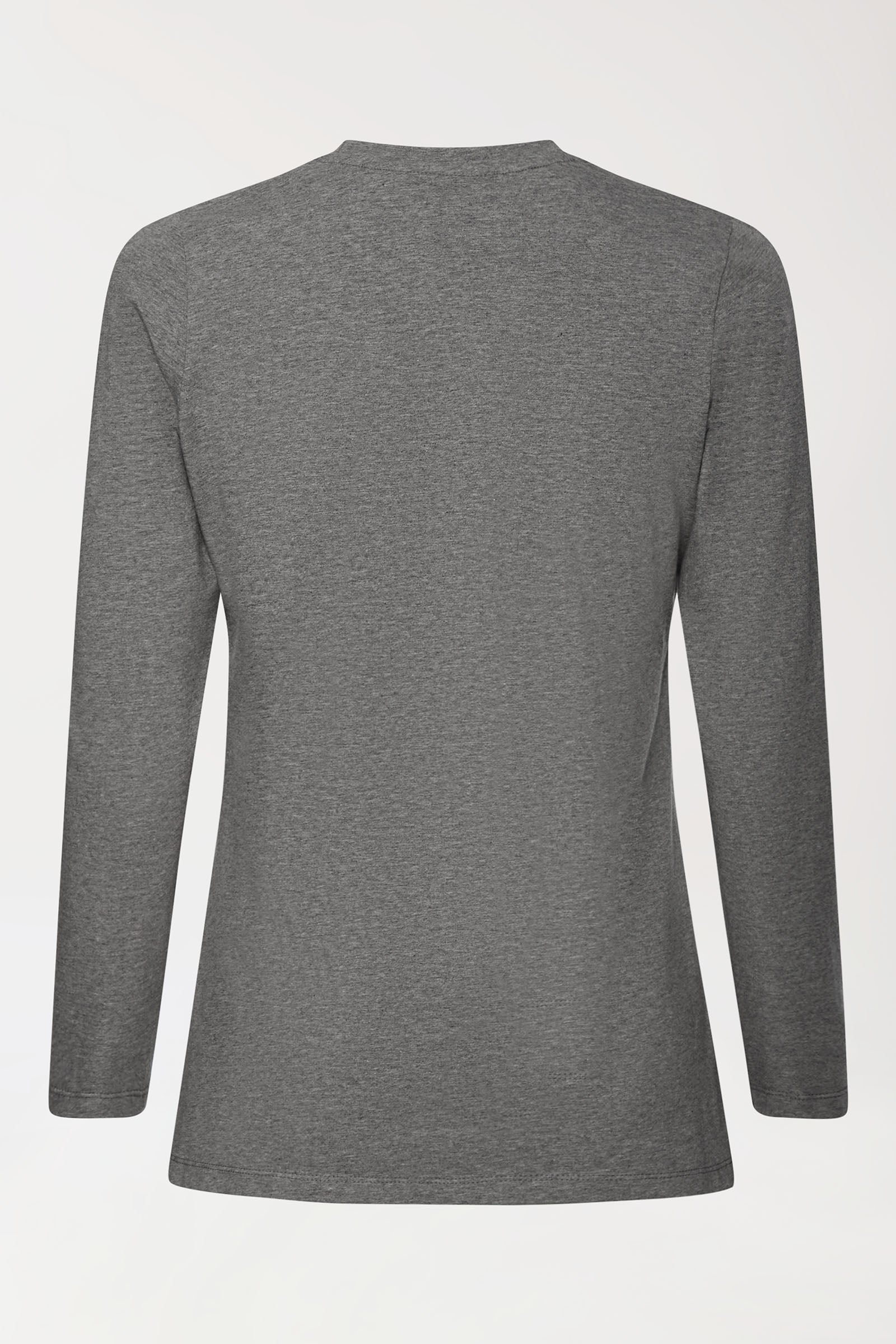 CORE Shirt Damen - 1/1 Arm dunkelgrau melange, Rückansicht 