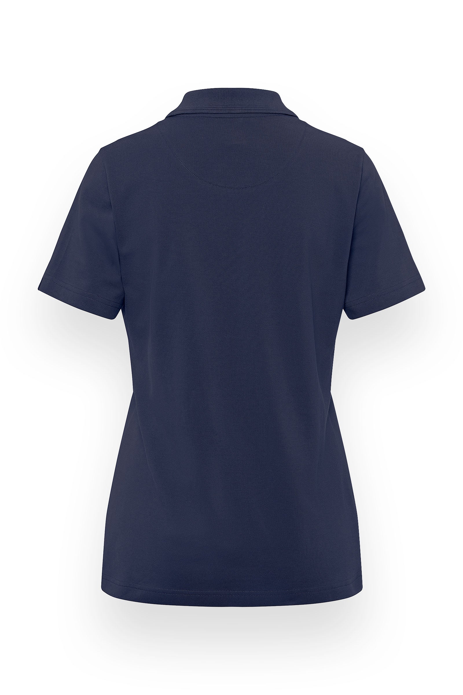 Shirt Damen Stretch - Polokragen navy, Rückansicht 