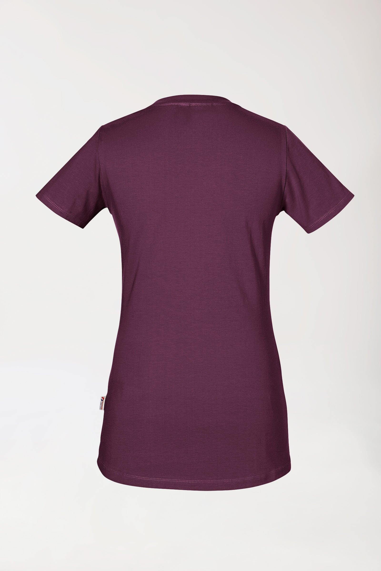 CORE Shirt Damen - Rundhals pflaume, Rückansicht 