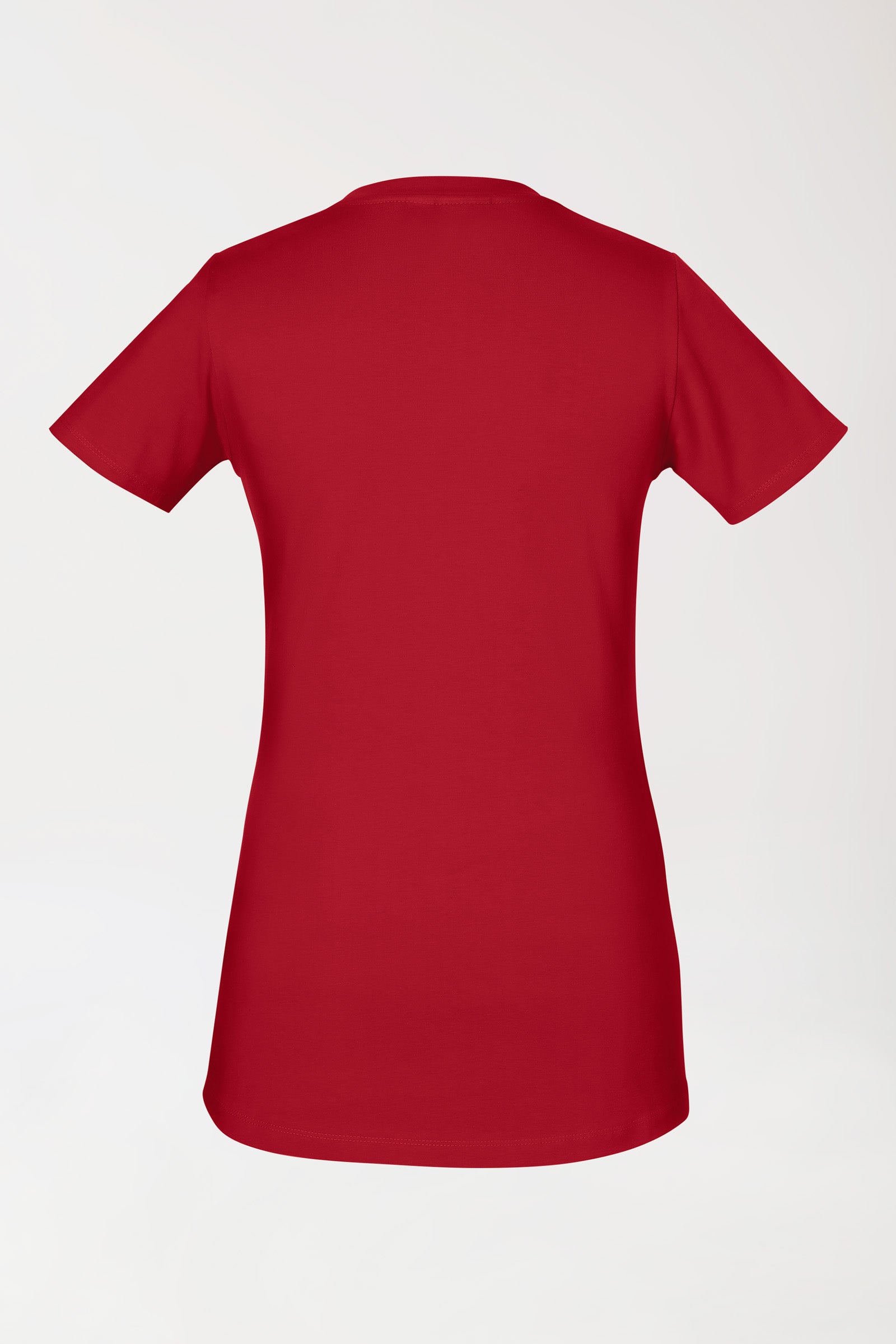 CORE Shirt Damen - Rundhalsausschnitt rot, Rückansicht 