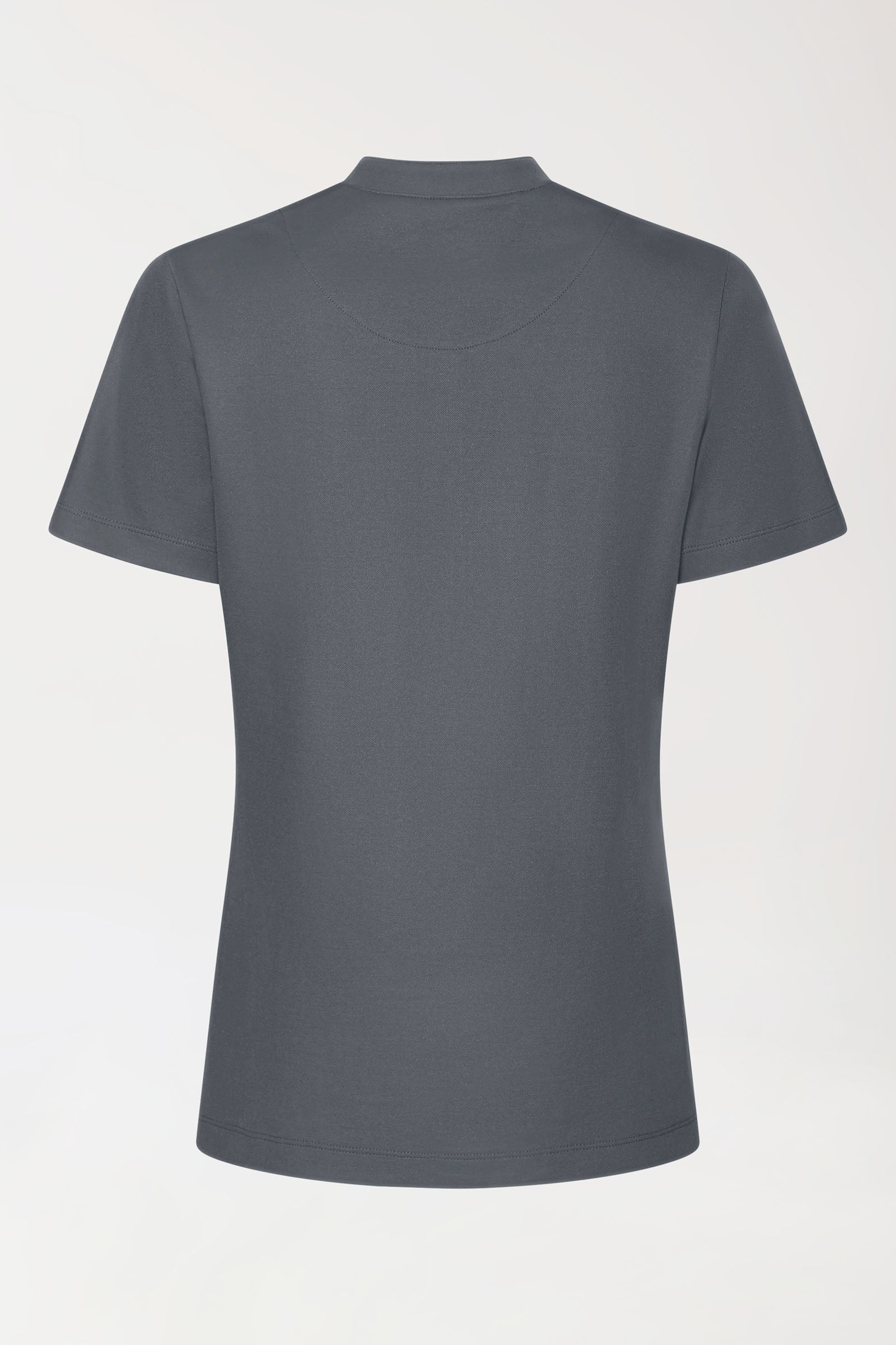 COMFY FLEX Stretch Shirt Damen - Stehkragen steingrau