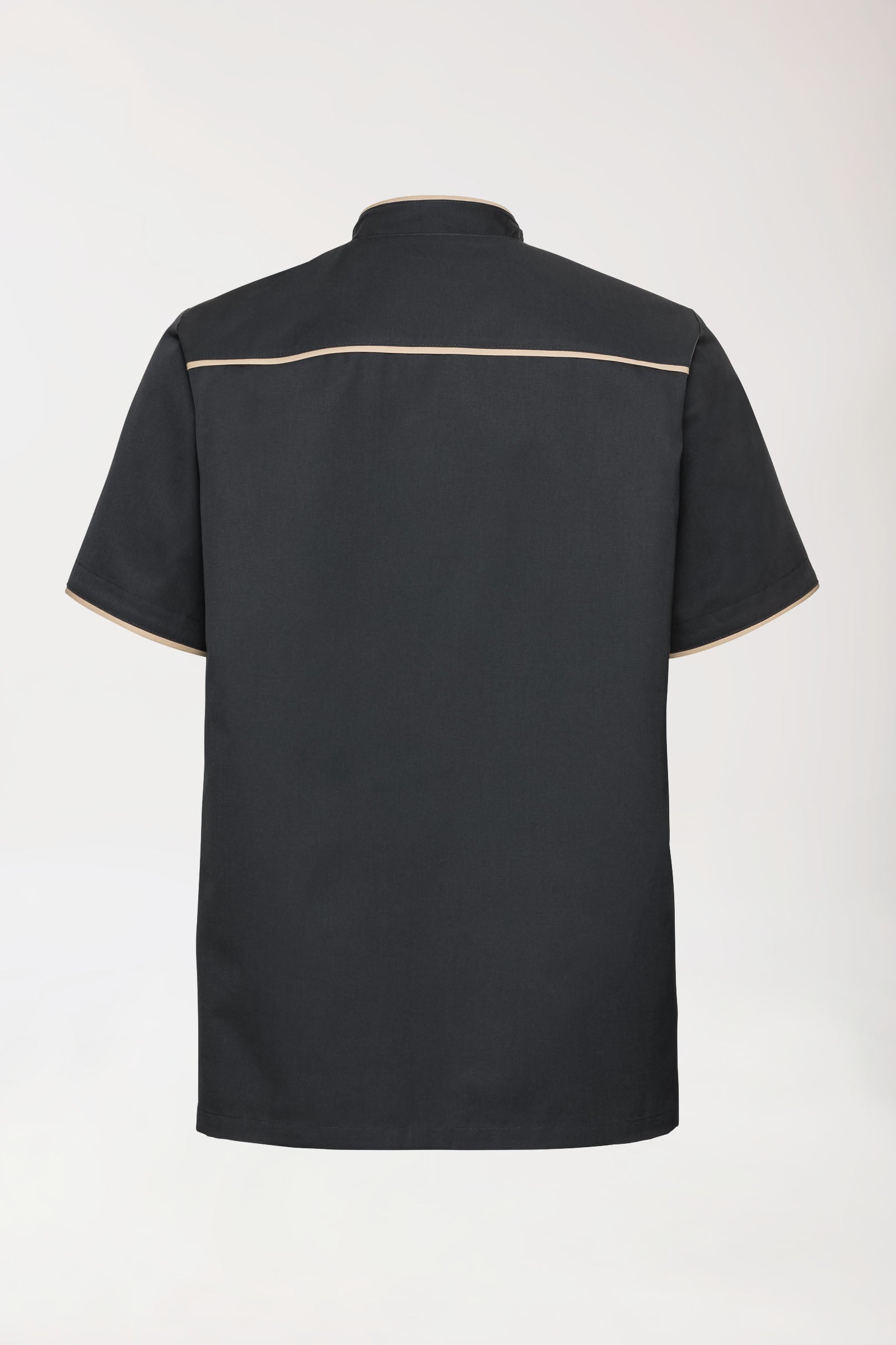 Beauty Kasack Herren - durchgeknöpft anthrazit/bisquit