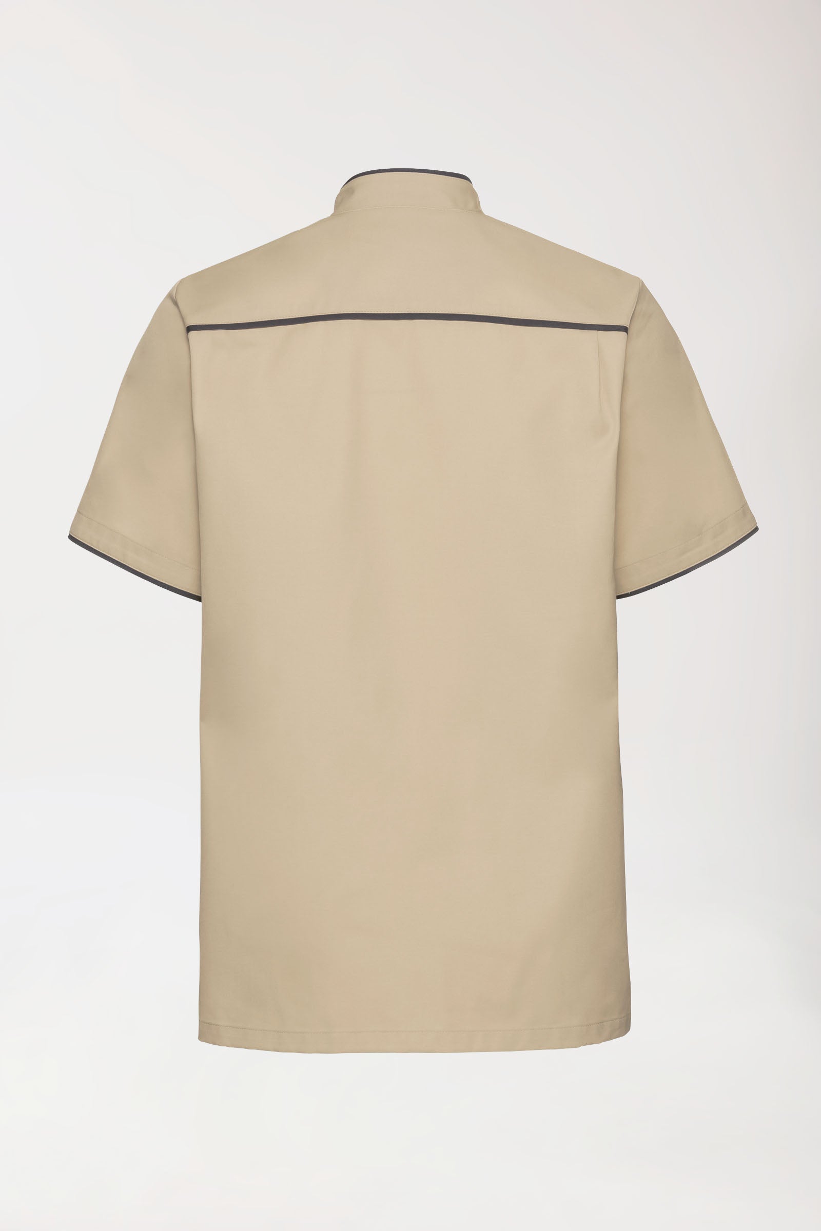 Beauty Kasack Herren - durchgeknöpft bisquit/anthrazit