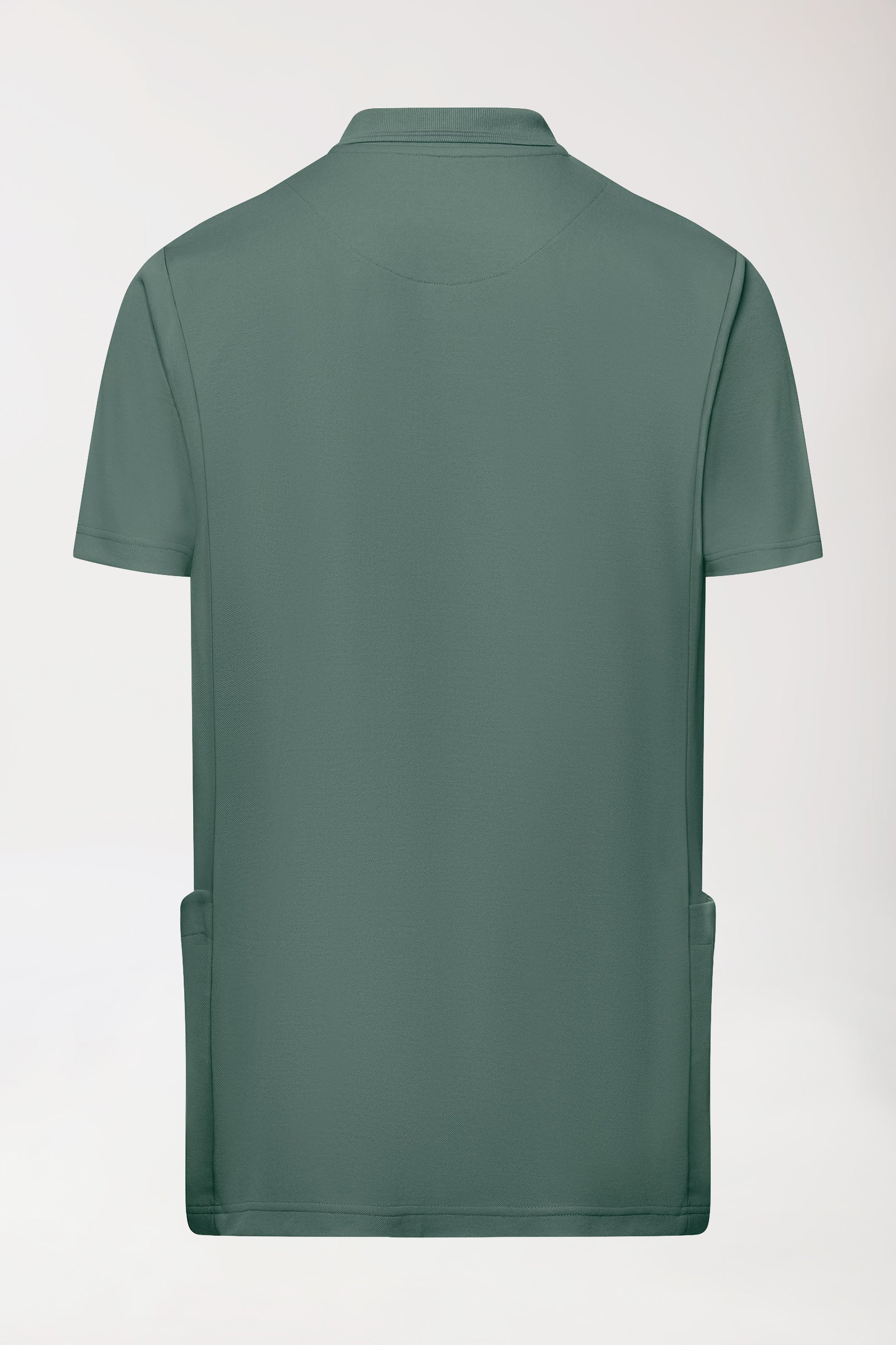 COMFY FLEX Stretch Schlupfkasack Herren - Polokragen dunkelgrün