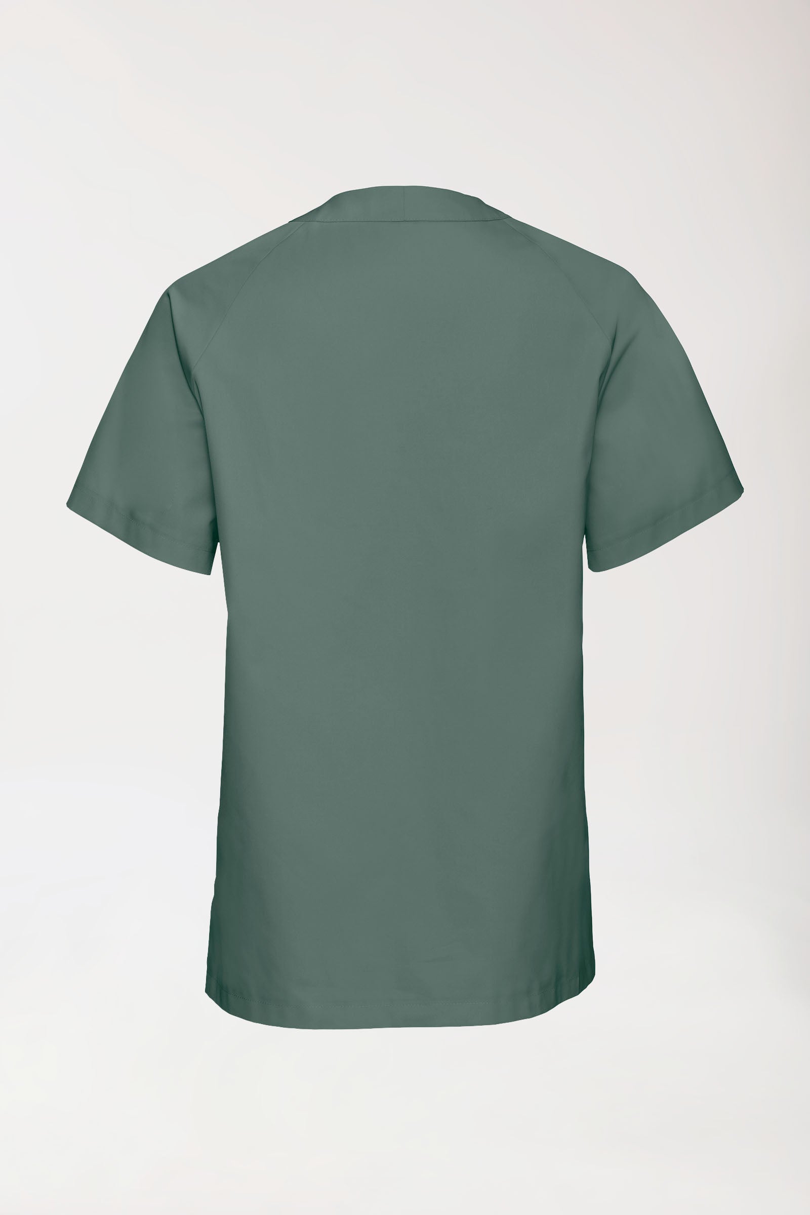 DER Kasack-Kasack Herren - V-Ausschnitt dunkelgrün, Rückansicht 