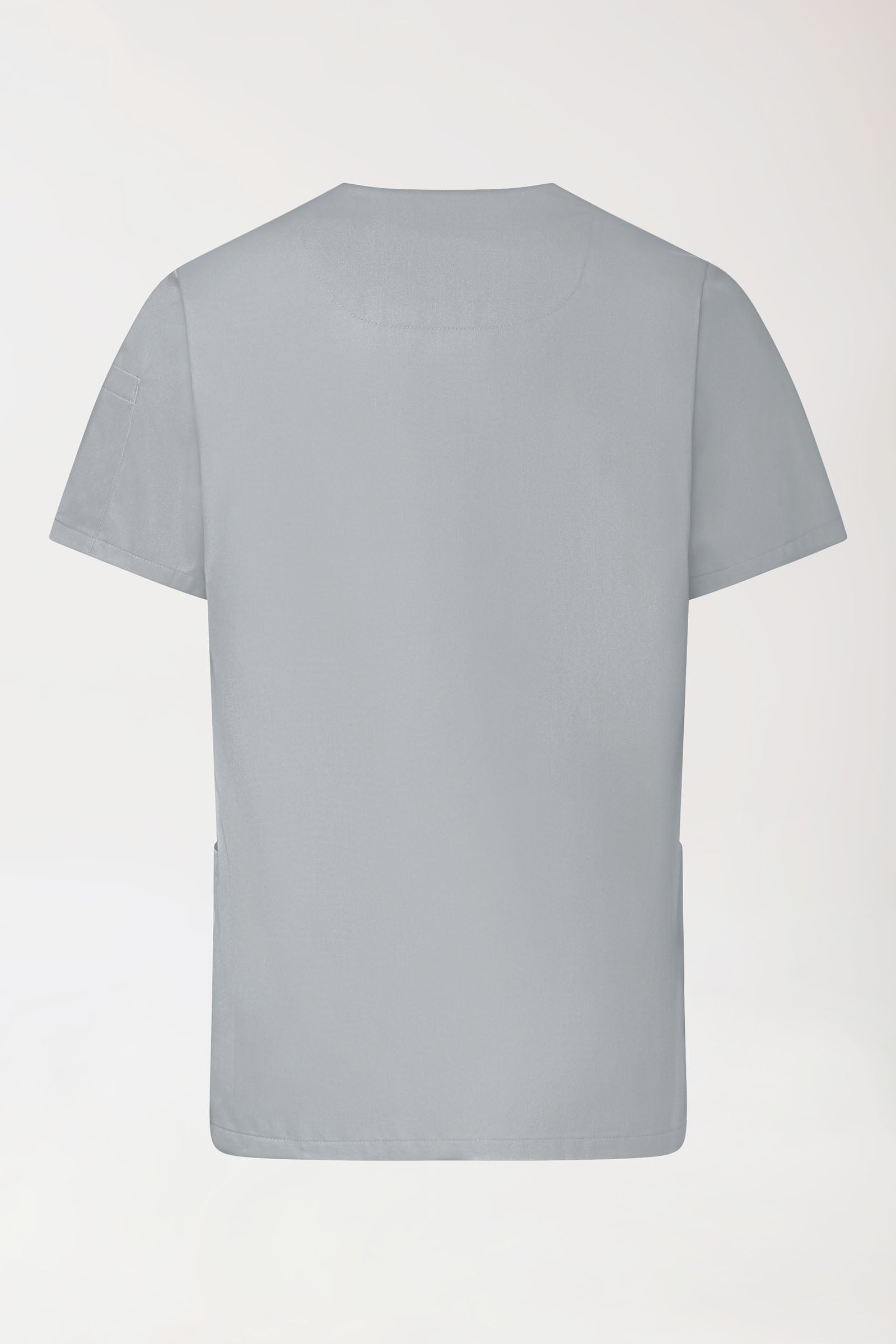 GREEN Stretch Schlupfkasack Herren - V-Ausschnitt perlgrau