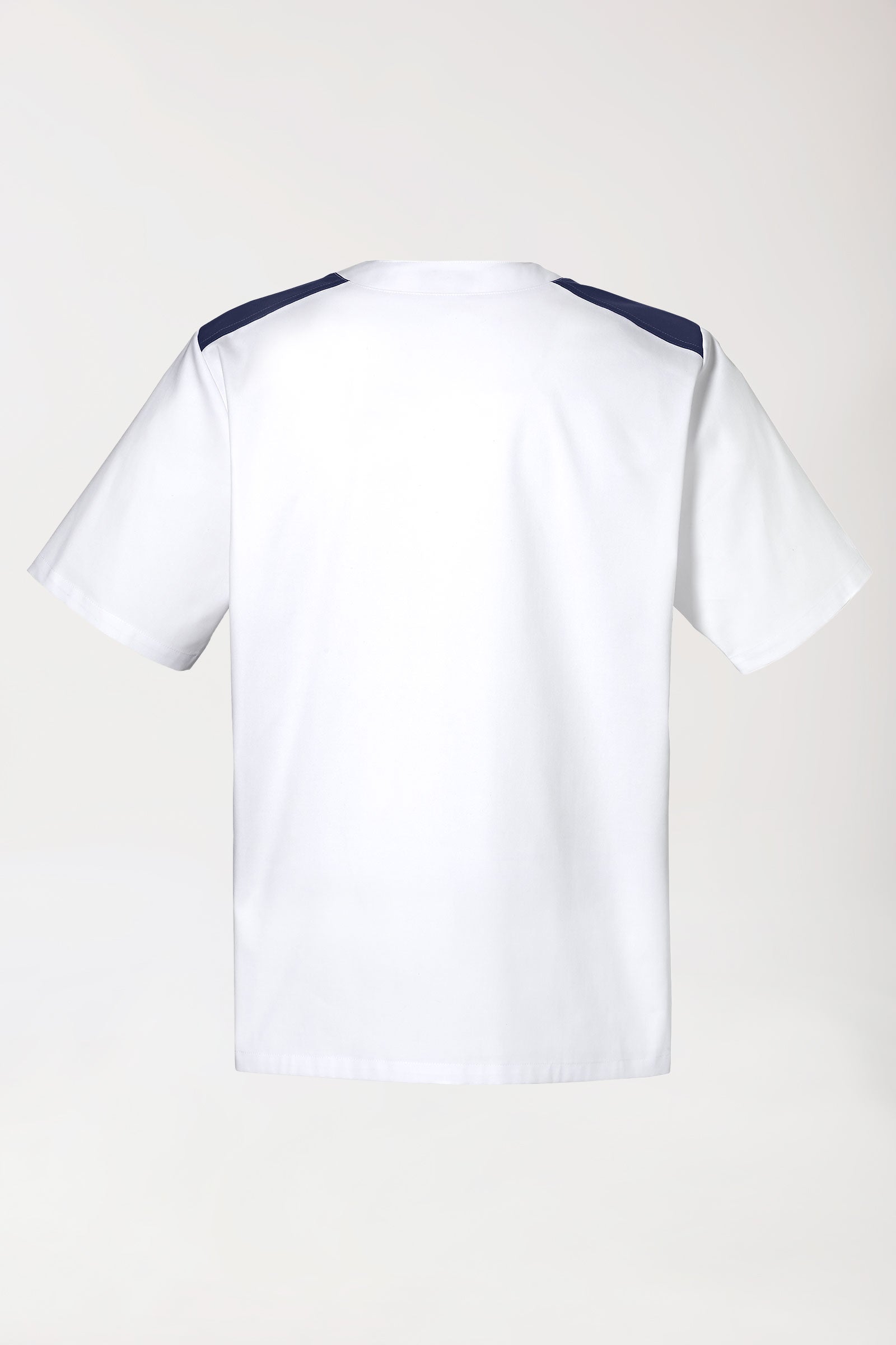 CLINIC STRETCH Schlupfkasack Herren weiß/navy, Rückansicht 