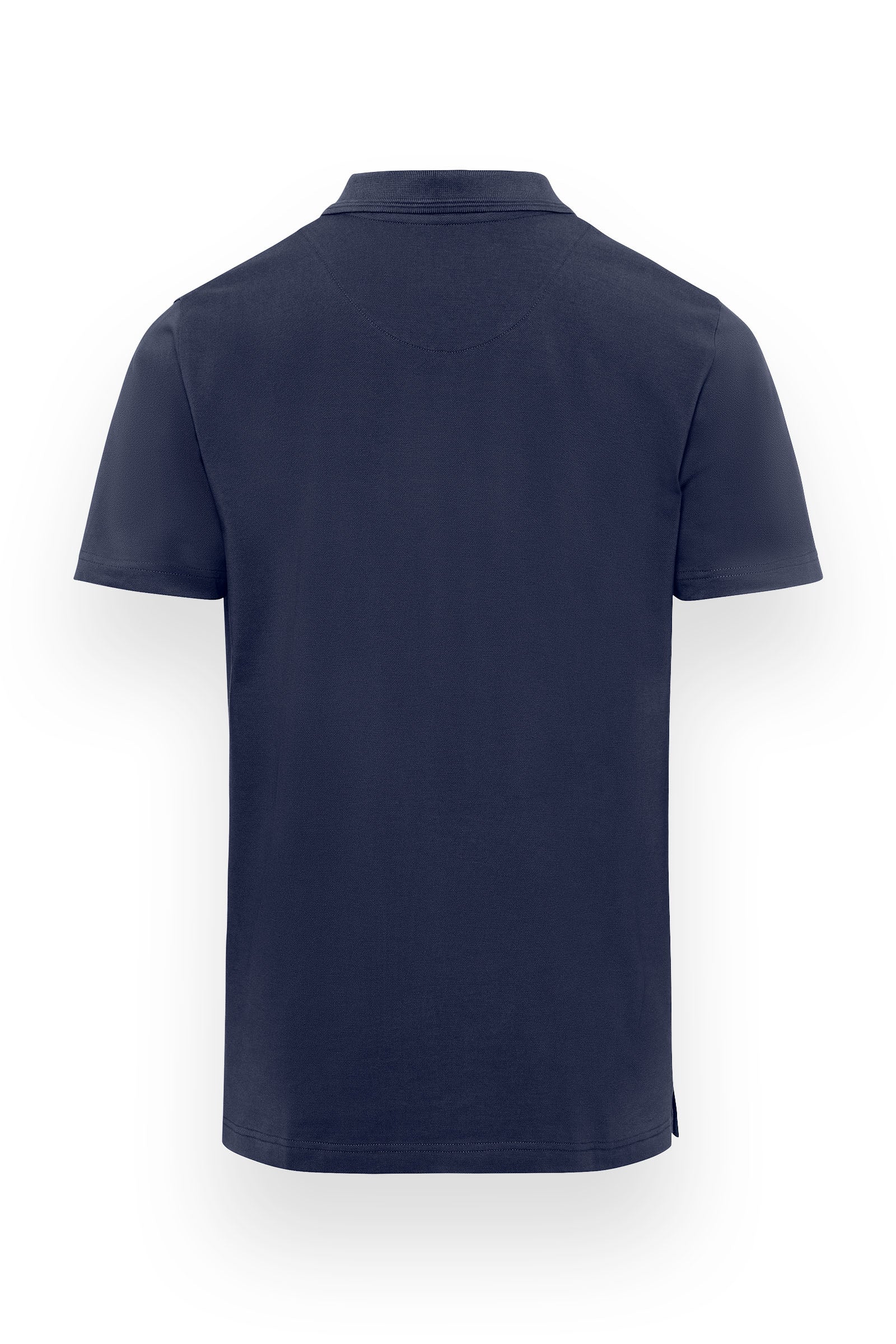 Stretch Shirt Herren Piqué - Polokragen navy, Rückansicht 
