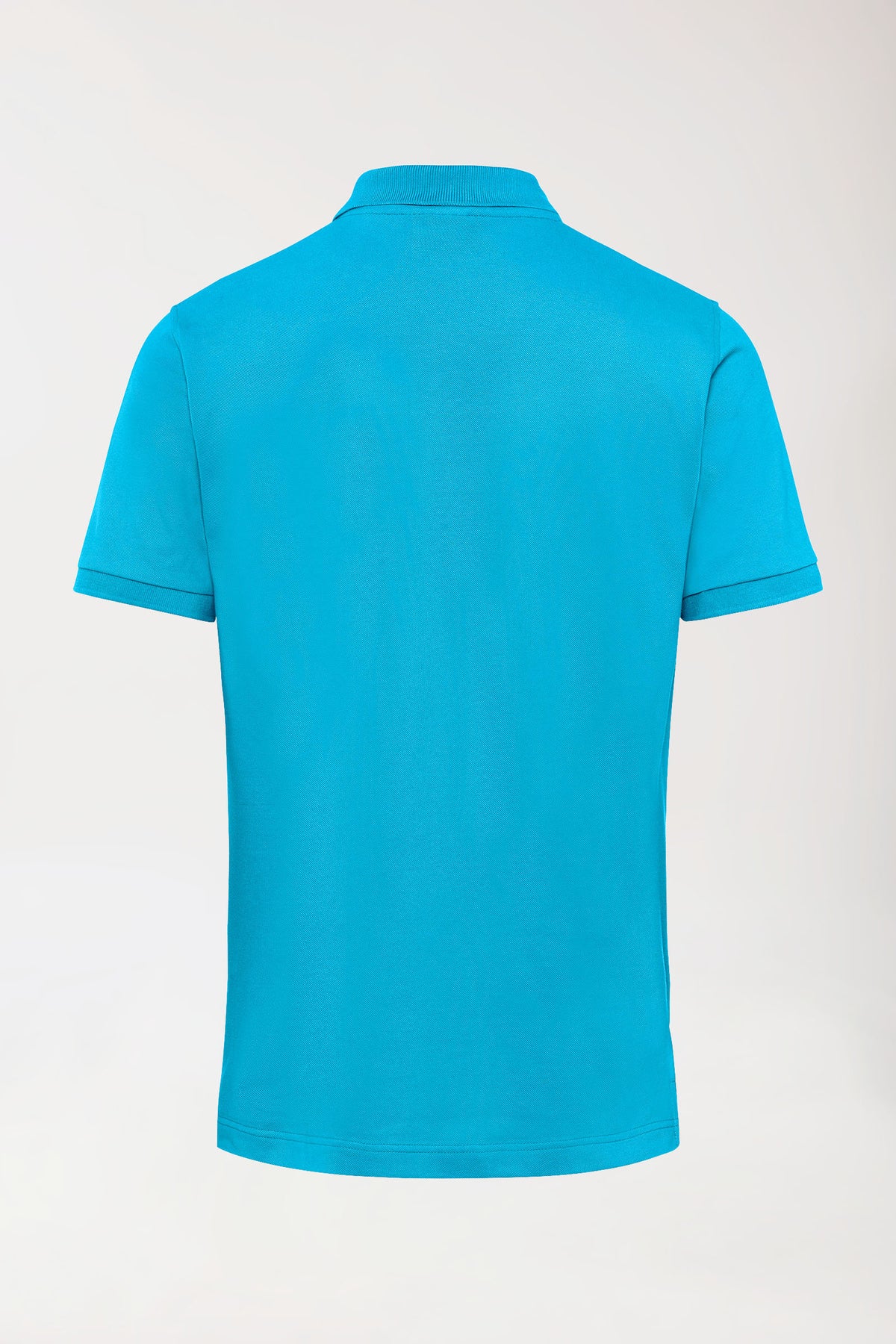 Stretch Shirt Herren - Polokragen türkis, Rückansicht 
