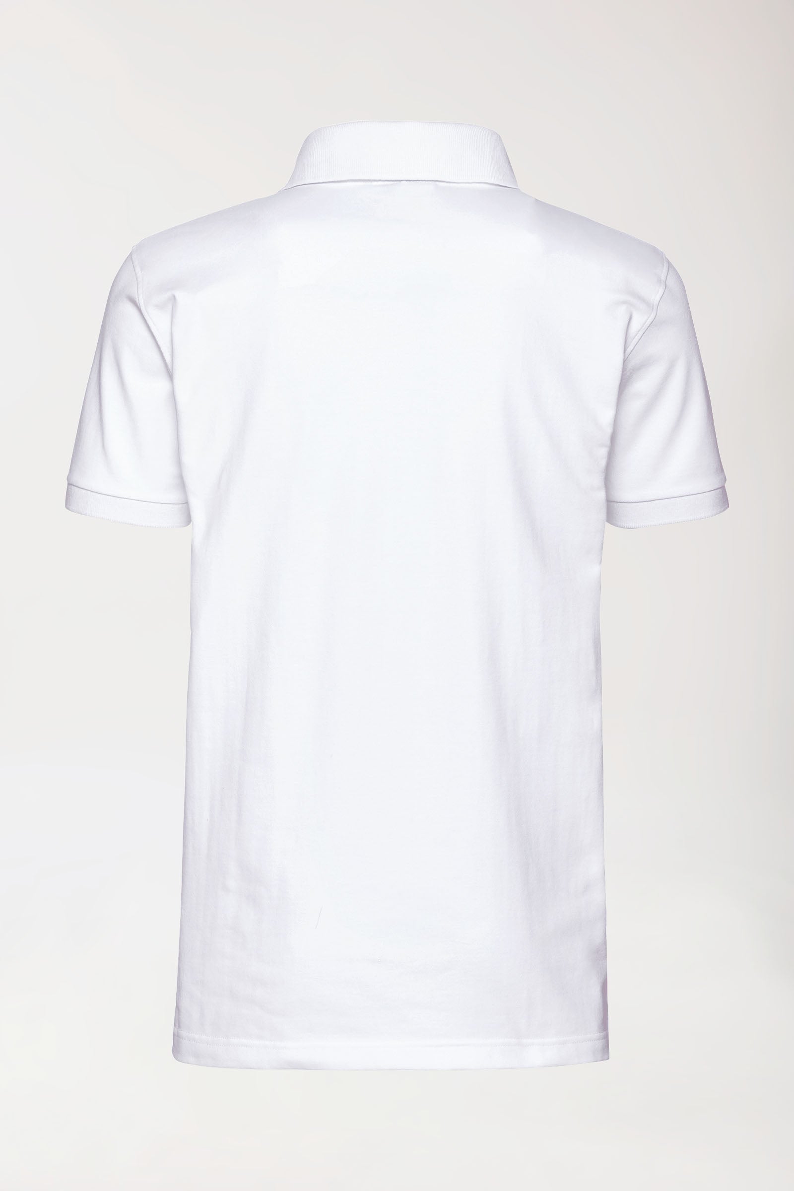 Stretch Shirt Herren - Polokragen weiß, Rückansicht 