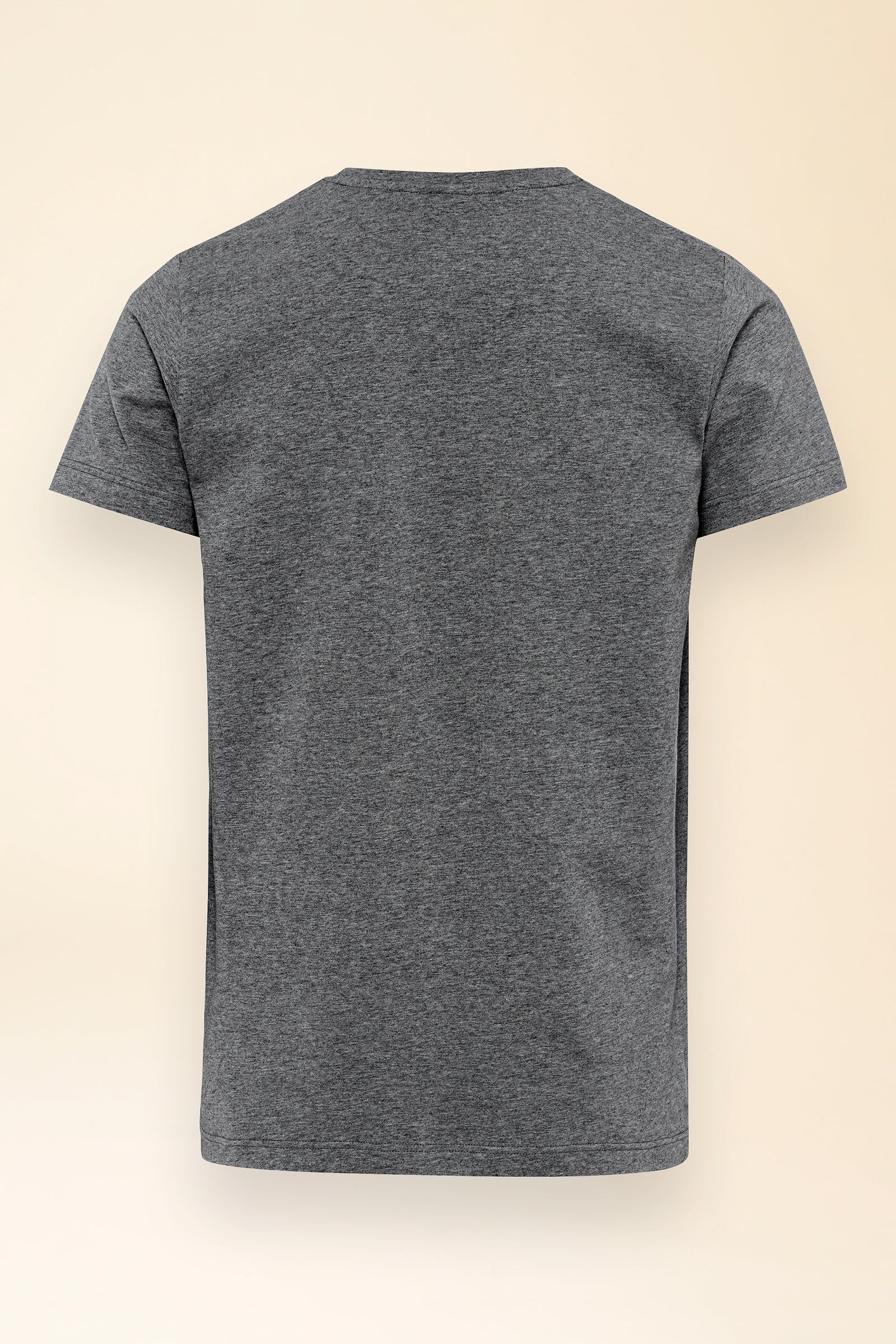 KAERE Shirt Herren - Kurzarm dunkelgrau melange, Rückansicht 