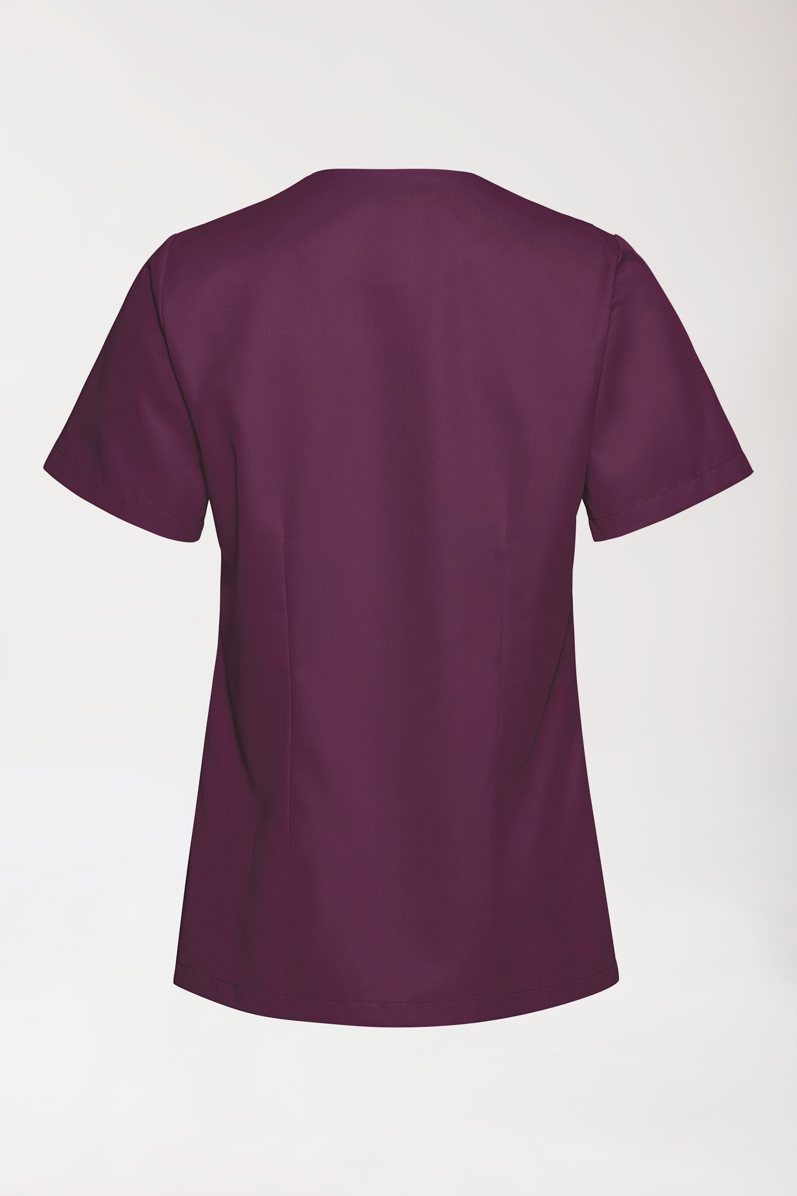 TENCEL™ Schlupfkasack Damen - V-Ausschnitt black berry, Rückansicht 