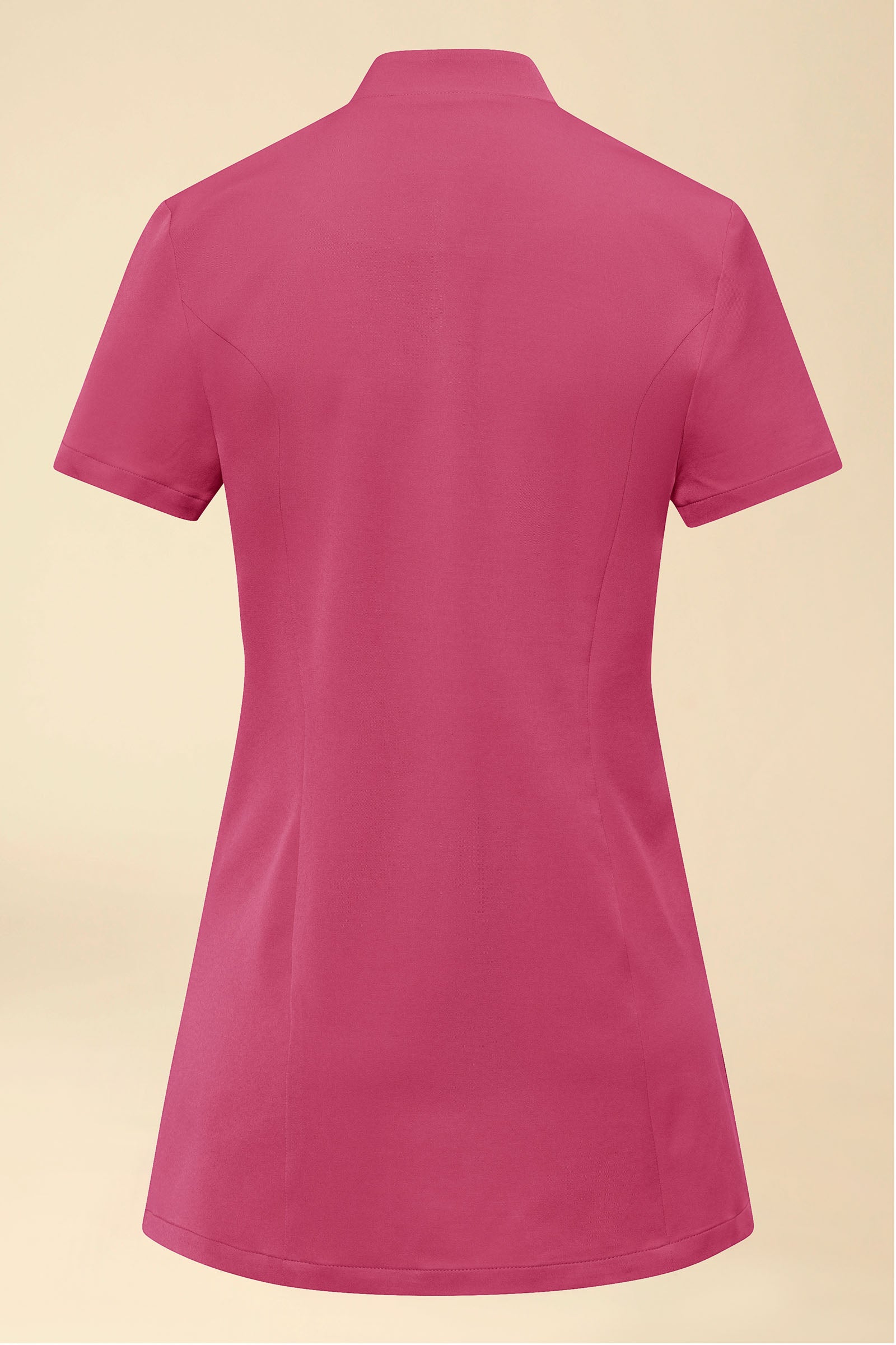 KAERE Kasack Damen - asymmetrische Knopfleiste rosenholz, Rückansicht 