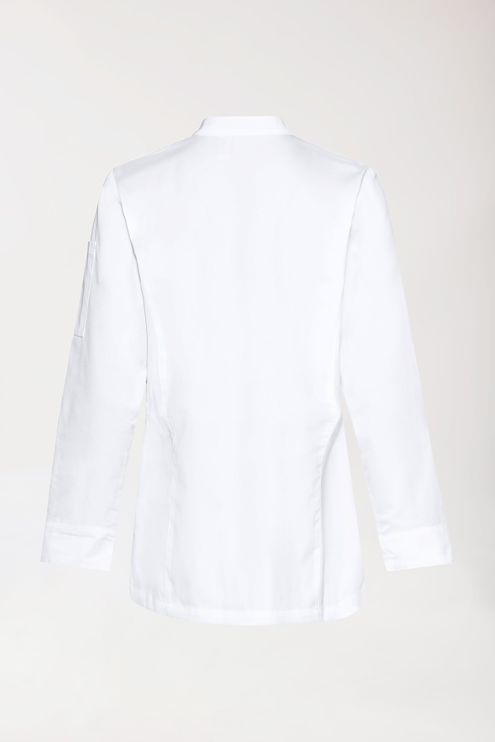 Gastro Kochjacke Damen - 1/1 Arm weiß, Rückansicht 