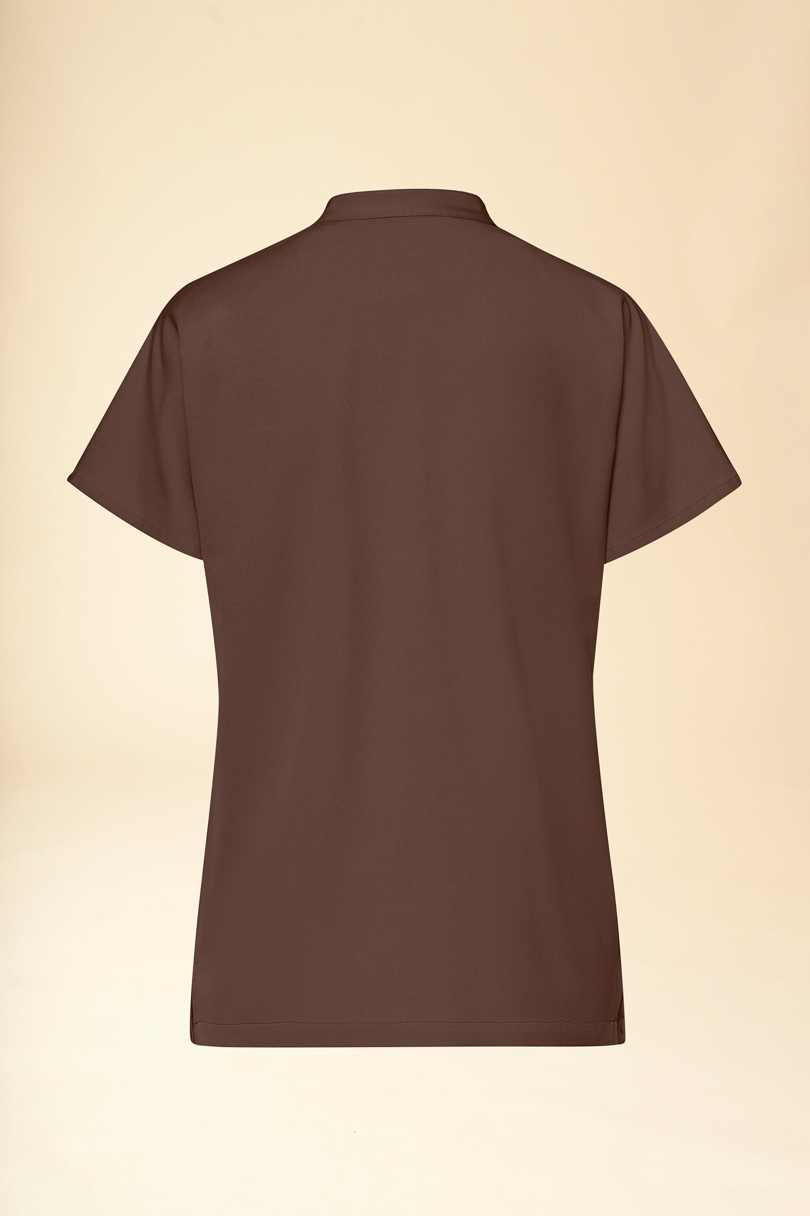 KAERE Schlupfkasack Damen - Stehkragen coffee, Rückansicht 