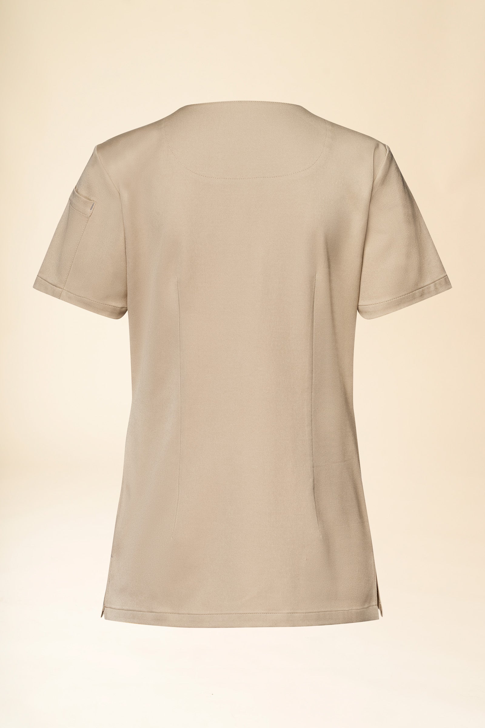 KAERE Schlupfkasack Damen - V-Ausschnitt sand, Rückansicht 