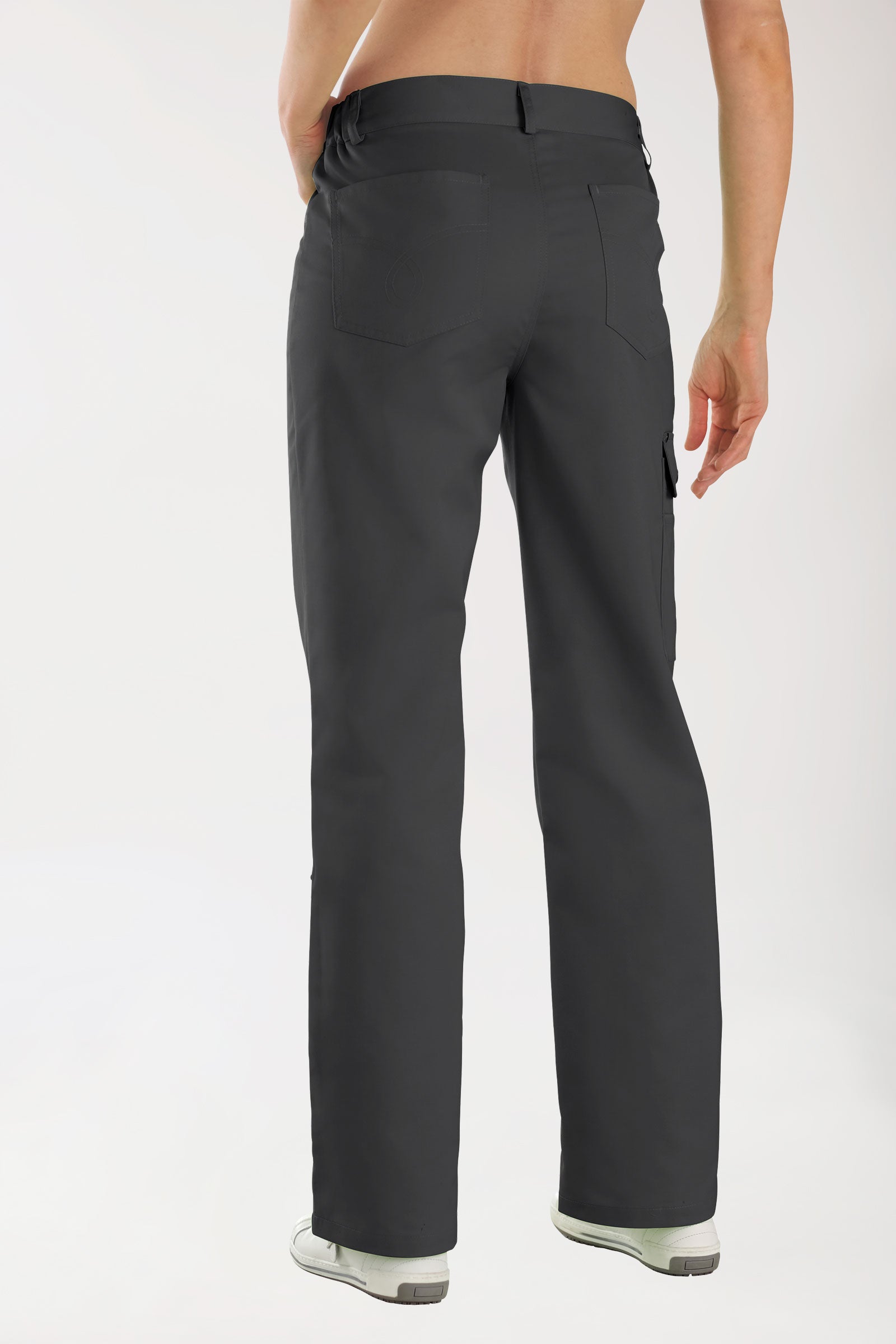 JUST STRONG Hose Unisex - Teilgummibund anthrazit, Rückansicht 